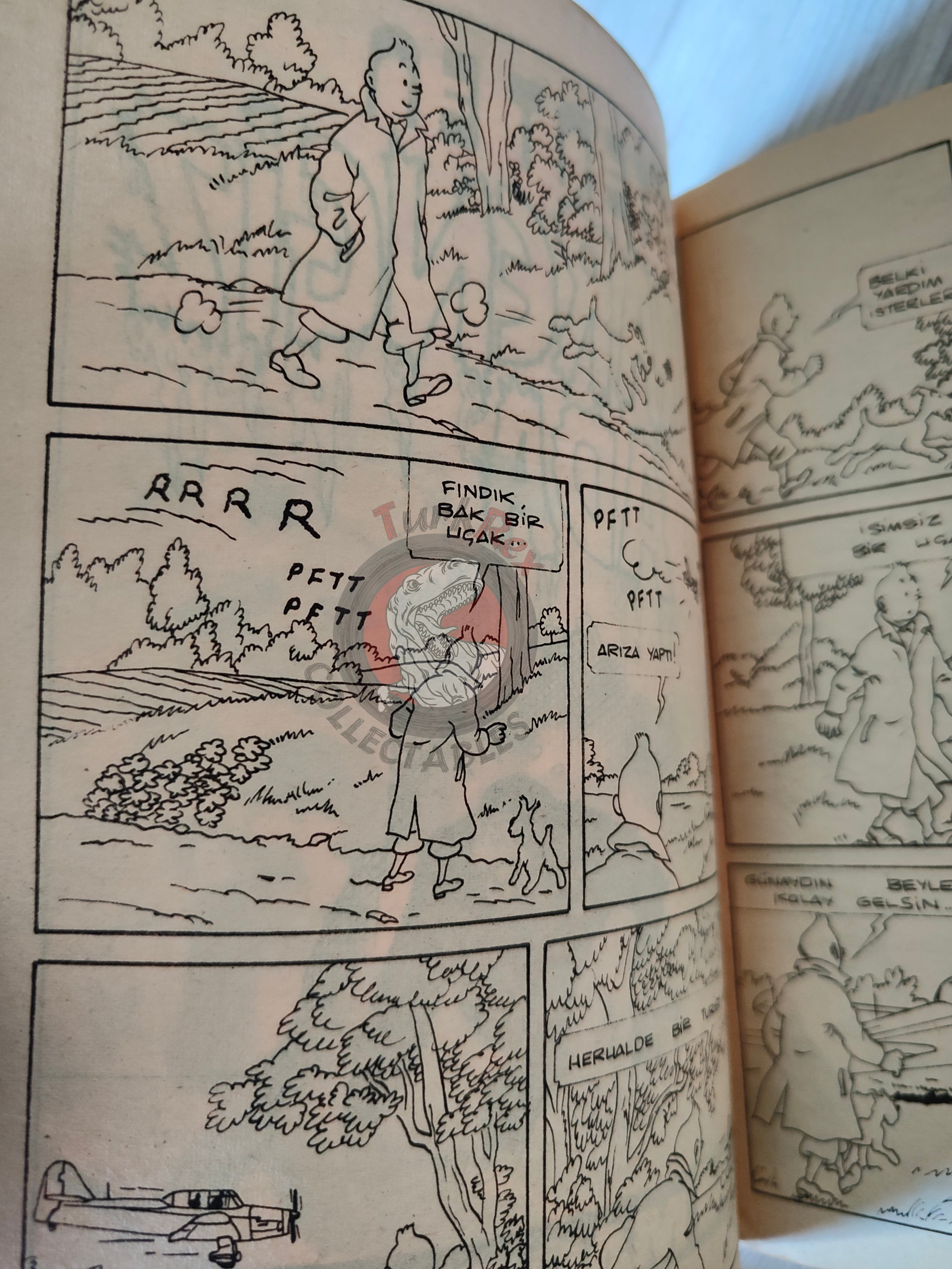 Tintin – The Black Island mid 1980s Turkish Edition Comic Turkey 1