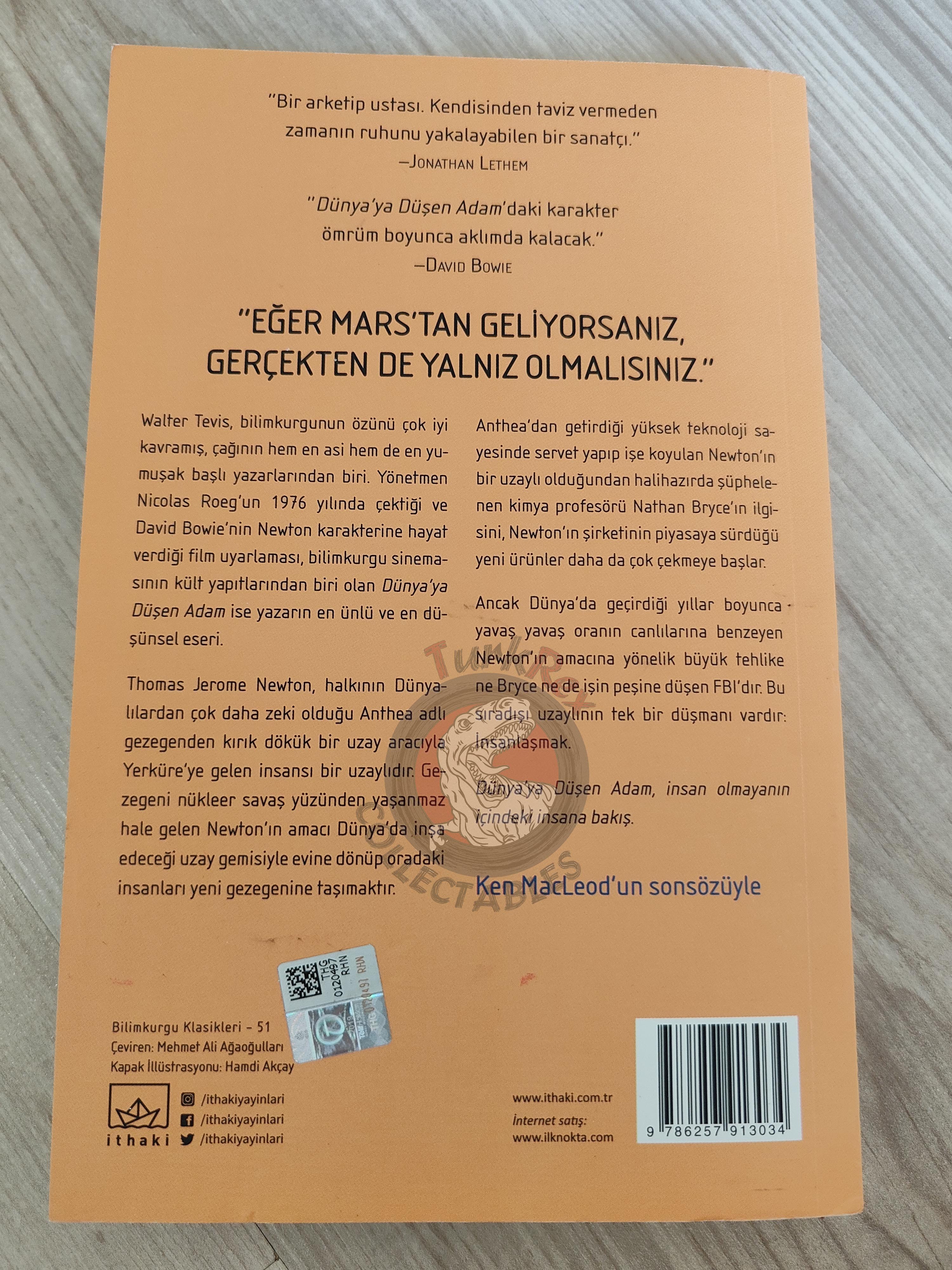 Walter Tevis – The Man Who Fell to Earth 2020 Turkish Book Turkey