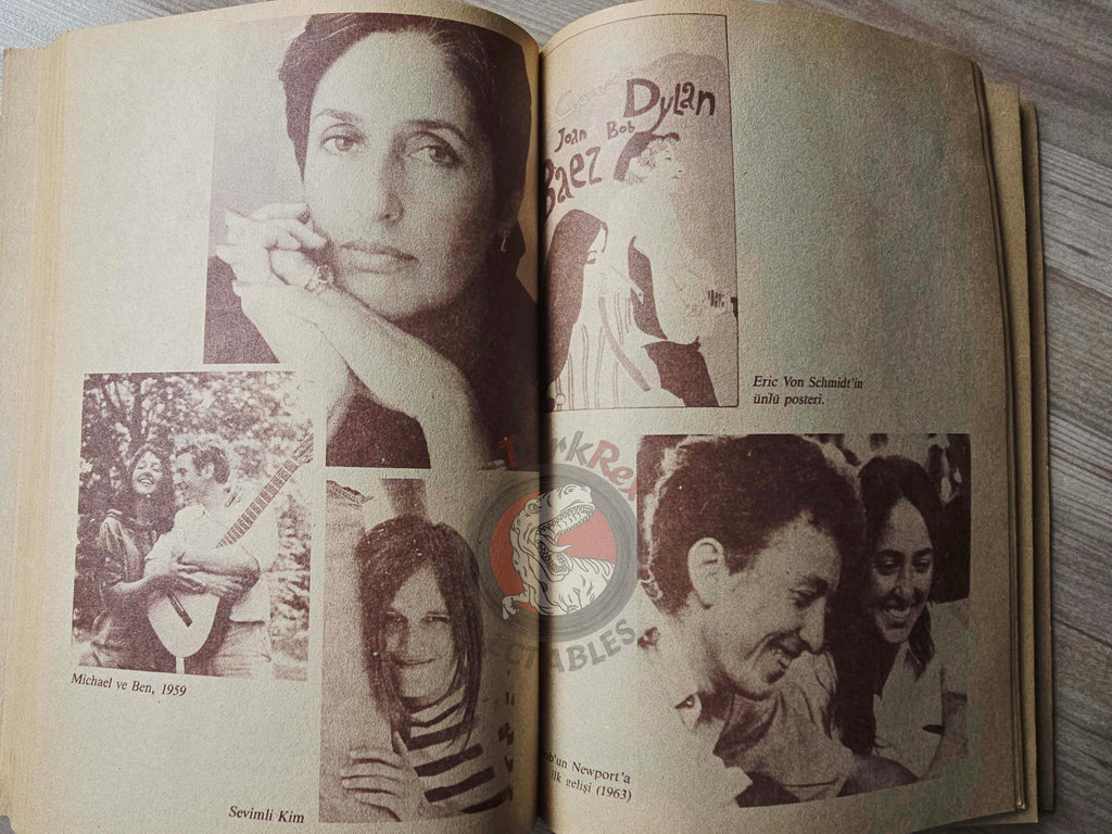 Joan Baez – A Voice to Sing With 1989 1st  Turkish Book Turkey