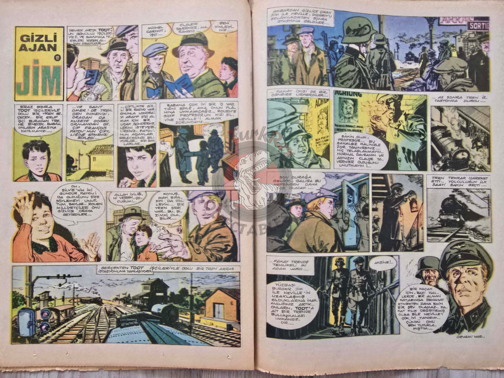 Milliyet Çocuk #12 1972 Turkish Comic Mag Turkey Tintin Jim Lacy Il Colonnello Caster’Bum Graham Bell