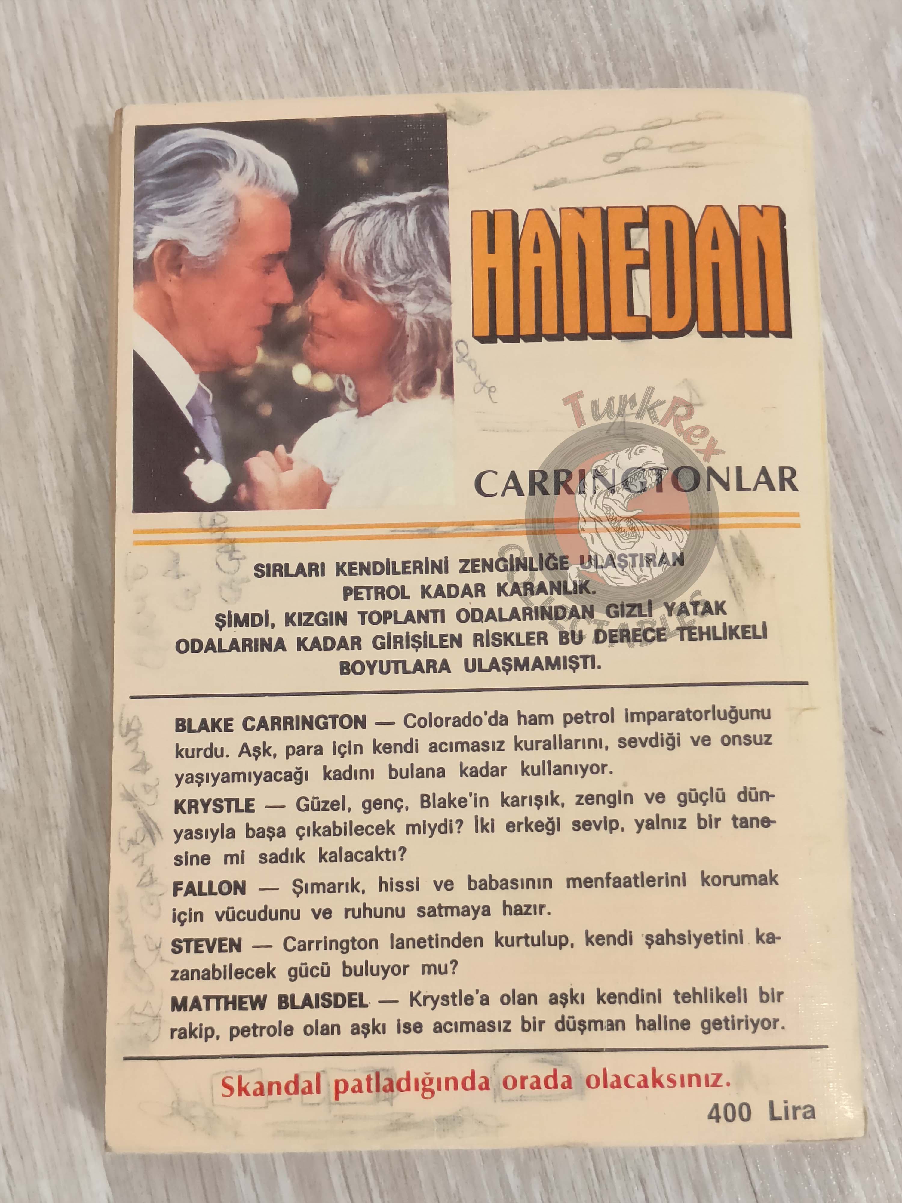 Eileen Lottman – Dynasty 1984 1st Turkish Book Turkey Tv Series