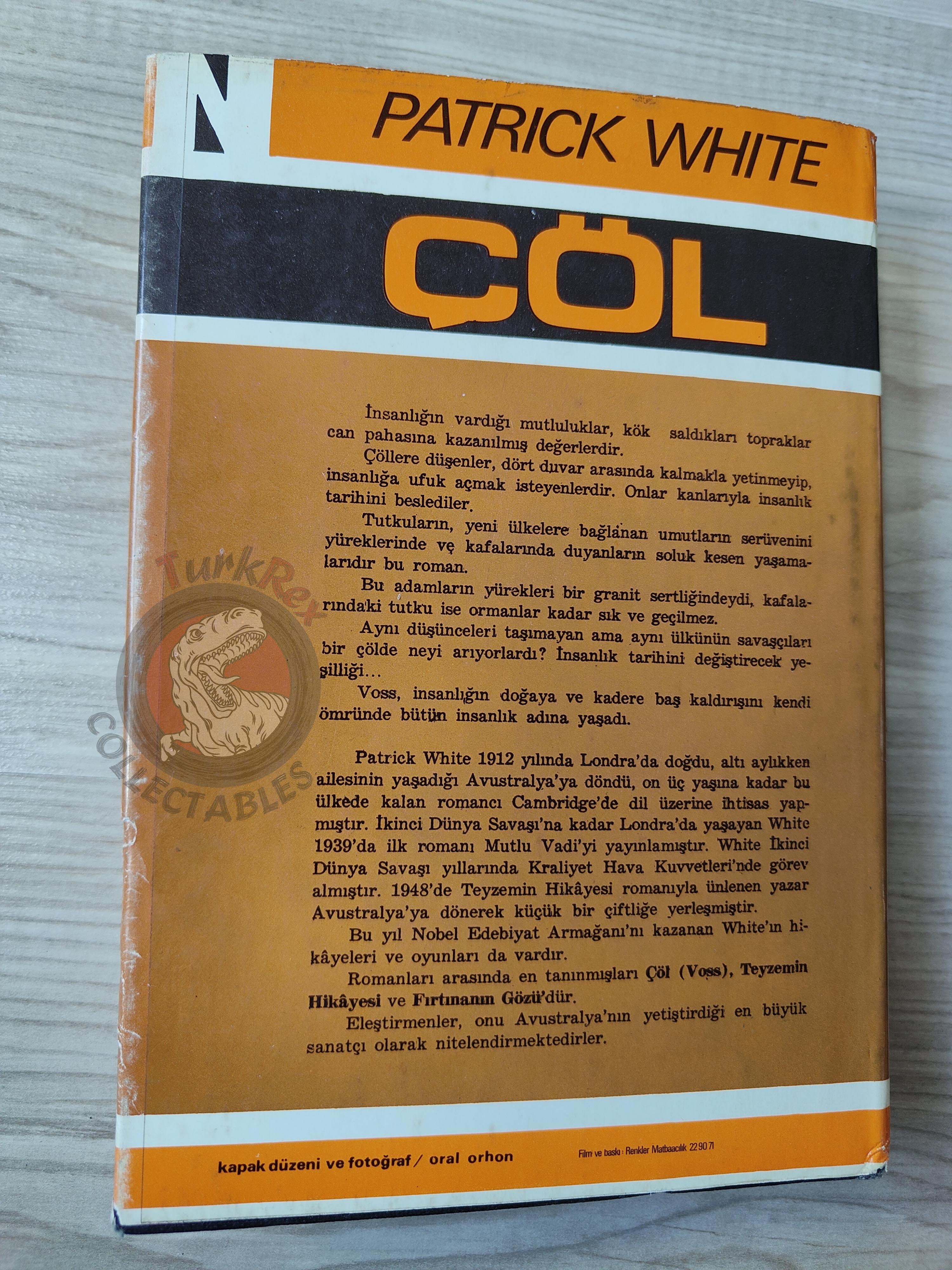 Patrick White – Voss  1973 1st Turkish Book Turkey HC/DJ