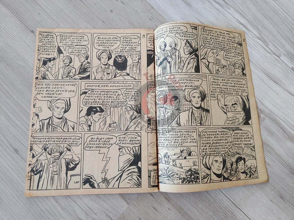 1001 Özel #119 1954 Tarzan and the Veiled Man Turkish Comic Mag Turkey