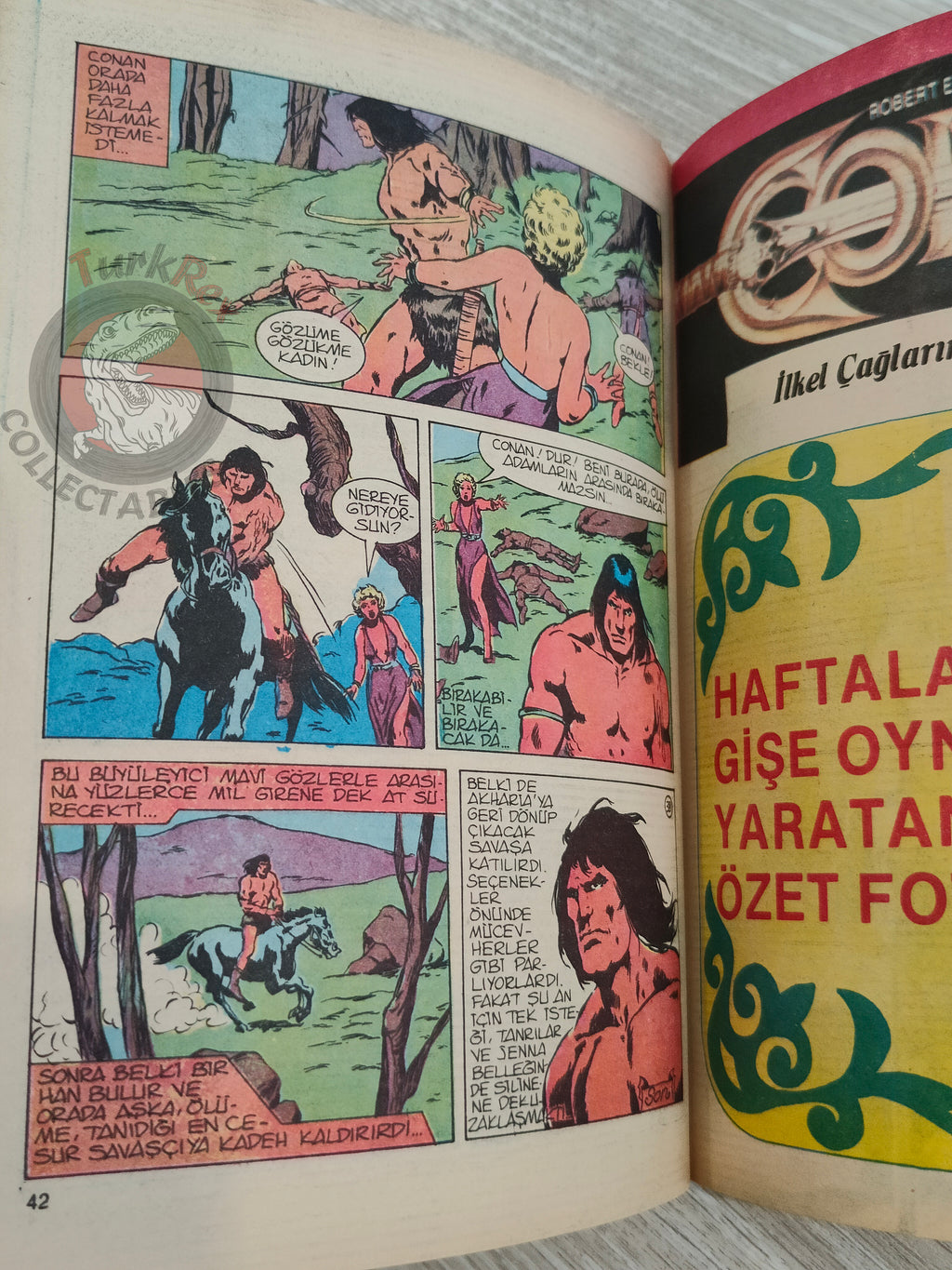 Conan Renkli #6 Turkish Comic Turkey The Savage Sword of #19 CTB #120 Movie