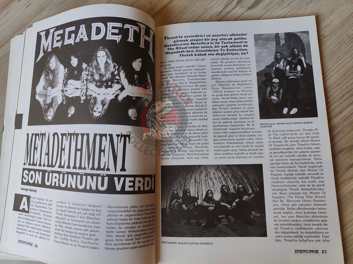 Stüdyo İmge 1992 Megadeth Turkish Mag Turkey Extreme Suzanne Vega Sonic Youth XTC