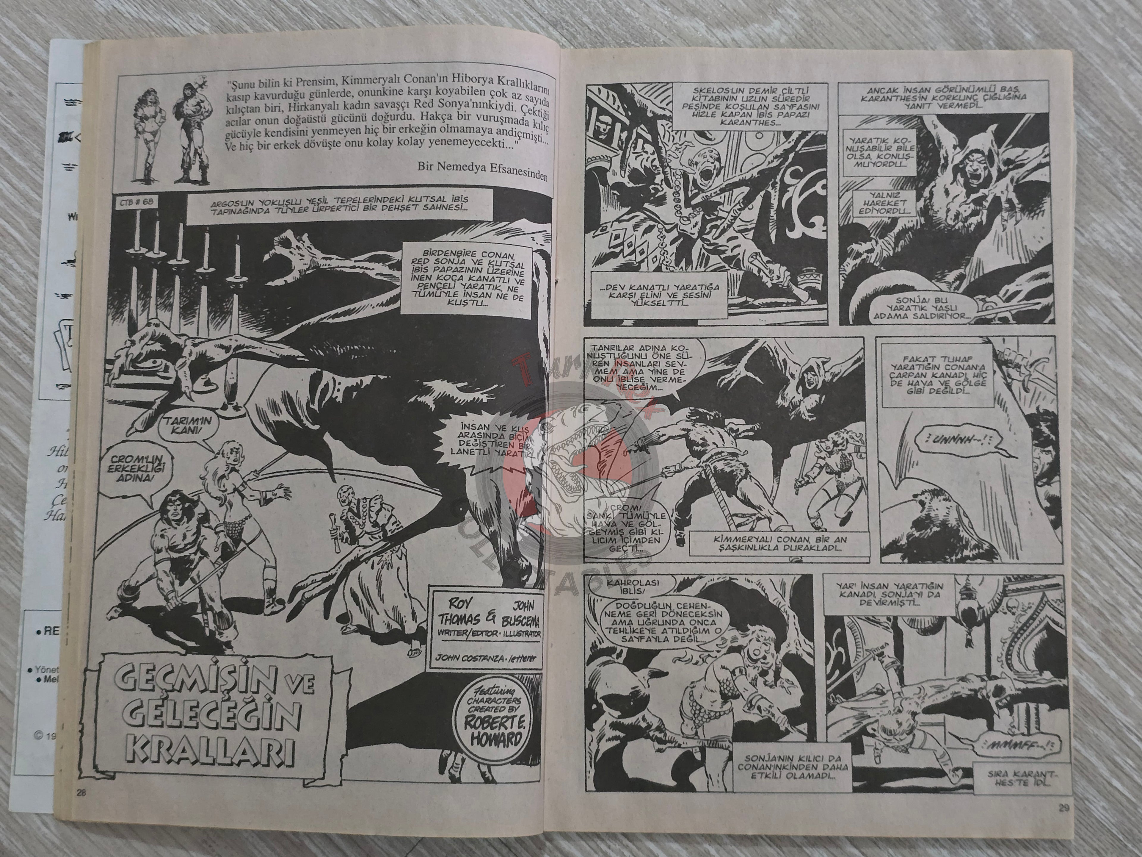Red Sonja #5 2000 Turkish Comic Turkey #1 Marvel Feature #5 Conan the Barbarian #67 #68