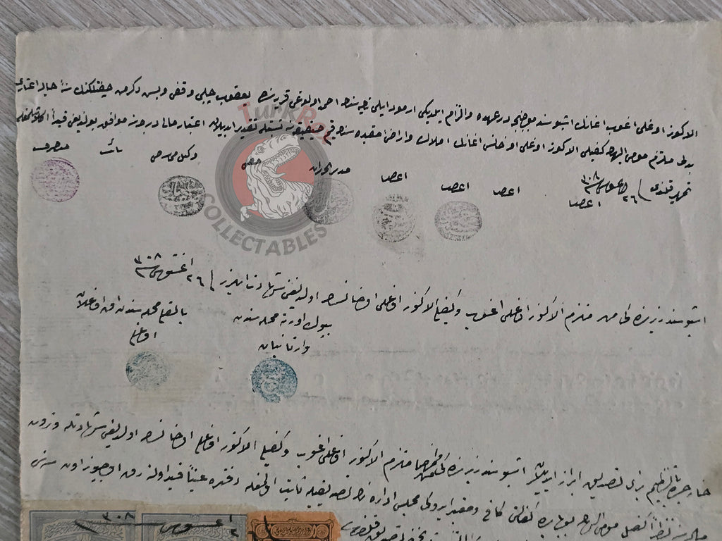 Ottoman 1892 Tax Farming (İltizam) Document Kütahya Armenian Citizen Armenia