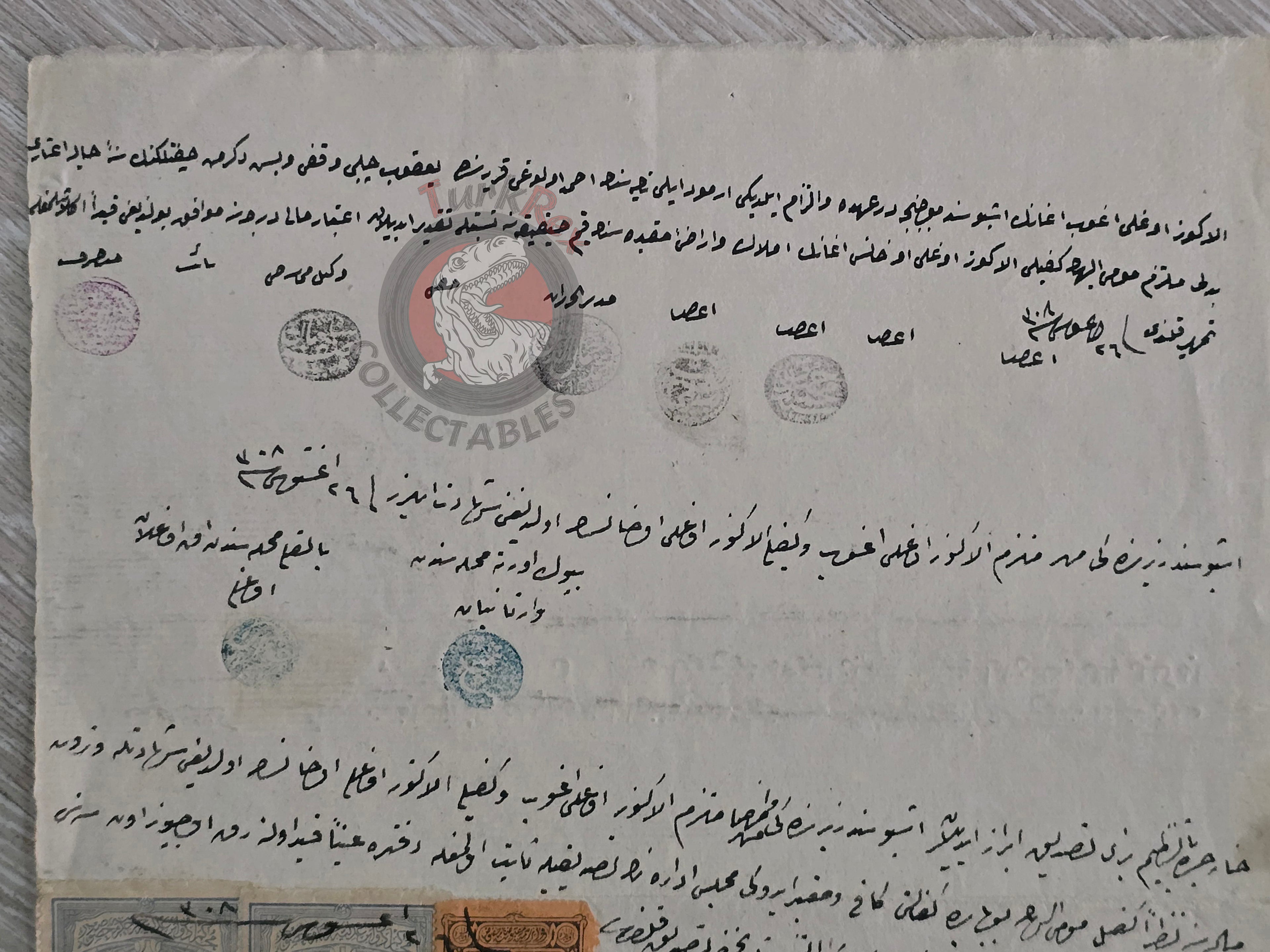 Ottoman 1892 Tax Farming (İltizam) Document Kütahya Armenian Citizen Armenia