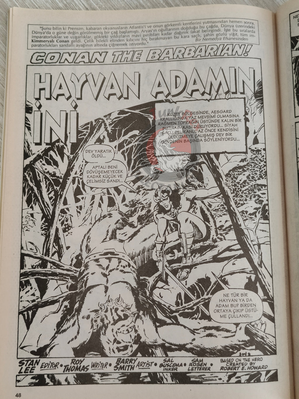 Conan #2 The Savage Sword of Conan #63 Turkish Comic Turkey The Barbarian #2