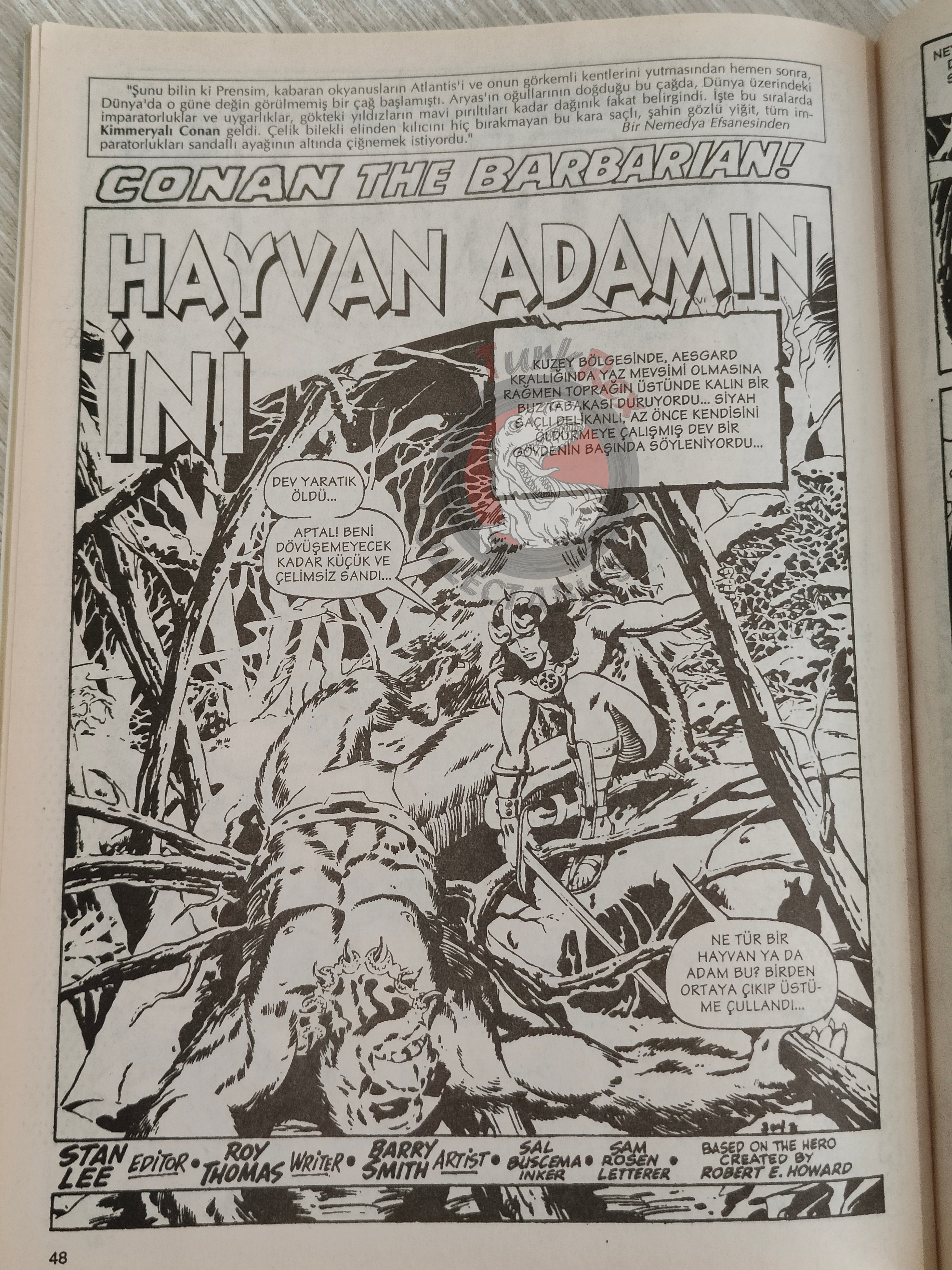 Conan #2 The Savage Sword of Conan #63 Turkish Comic Turkey The Barbarian #2