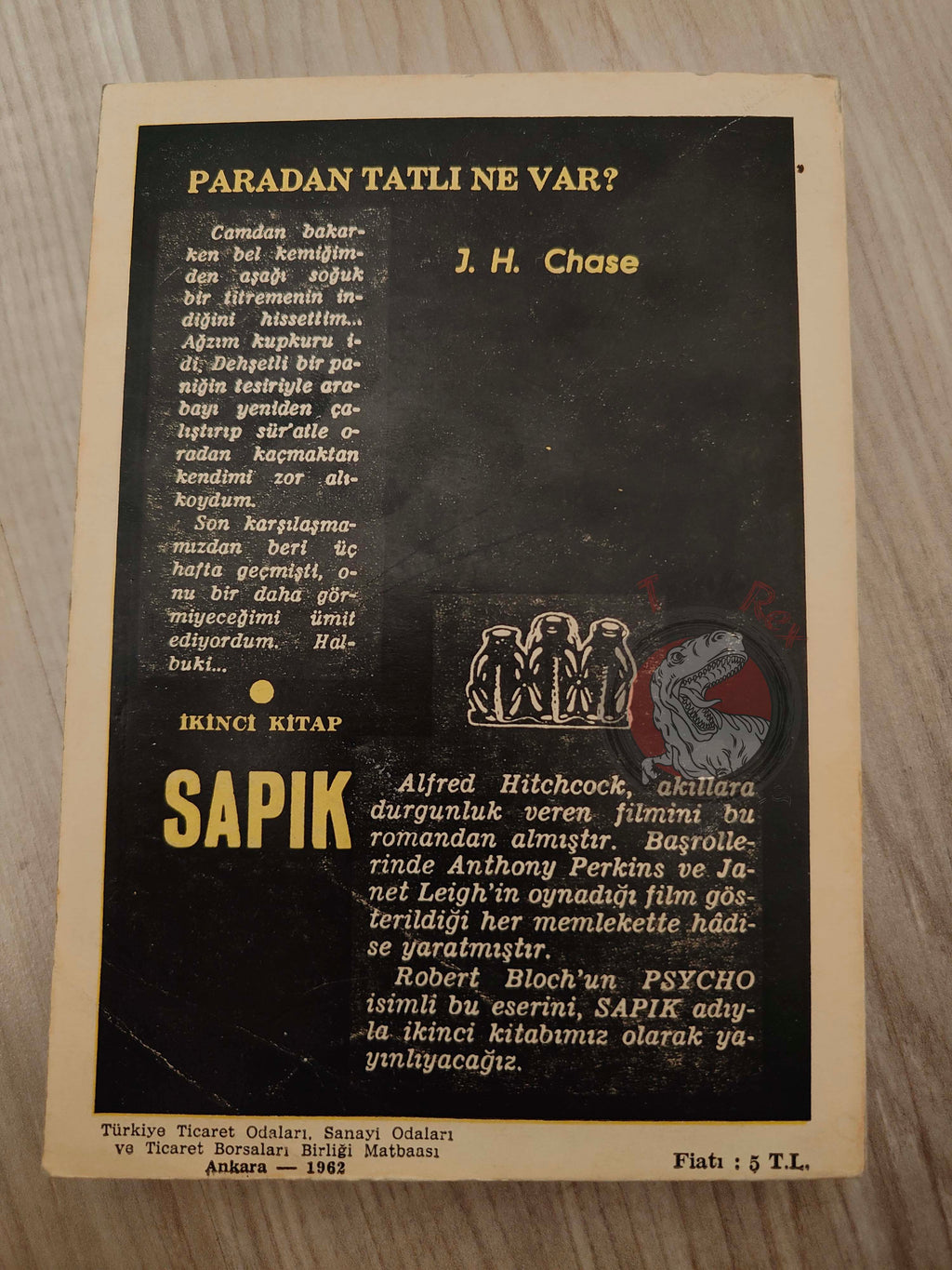 James Hadley Chase – What’s Better Than Money 1962 1st Turkish Book Turkey