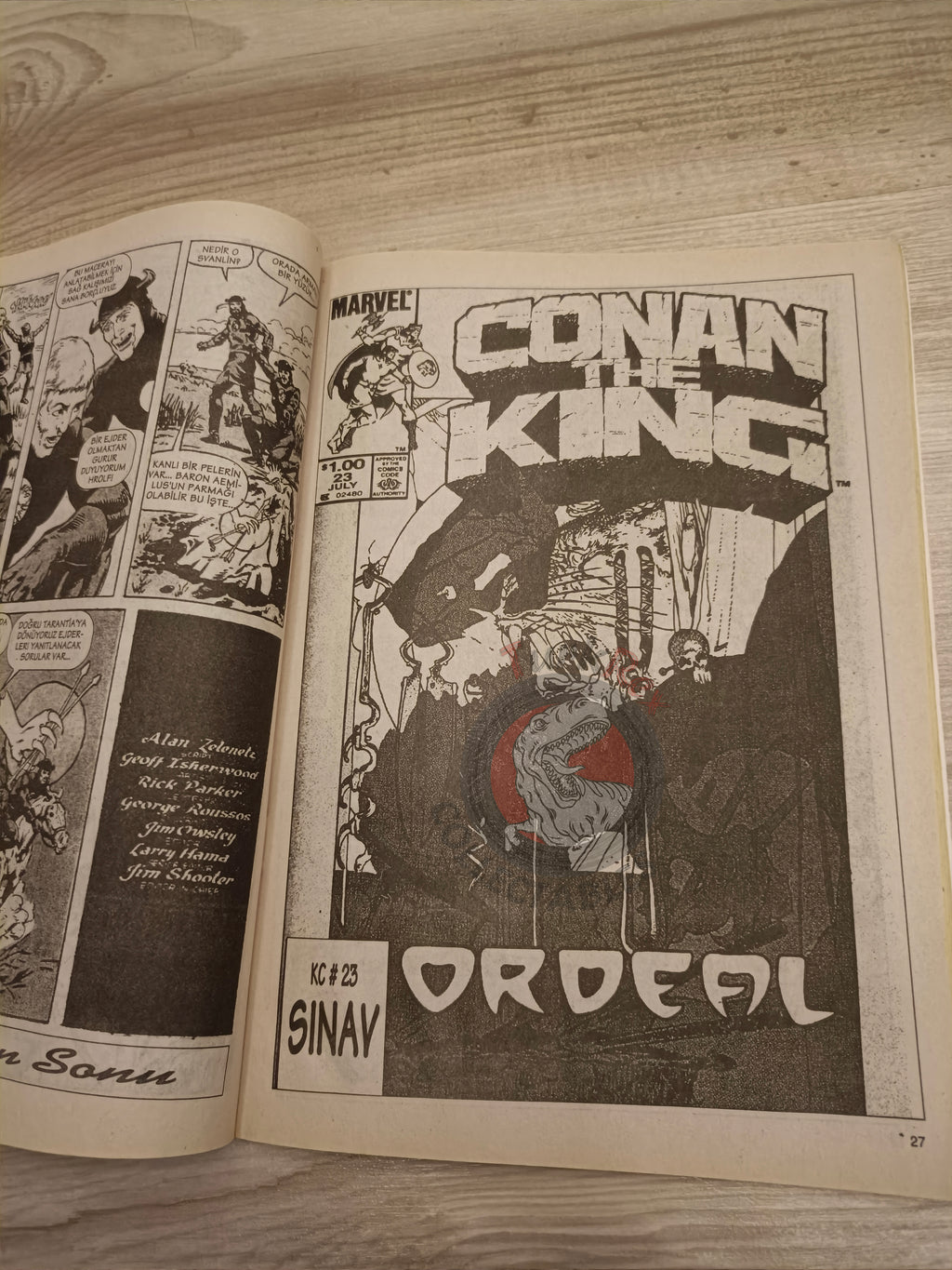 Kral Conan #32 King Conan #22 #23 Turkish Comic Turkey Prince Conn Ken Kelly