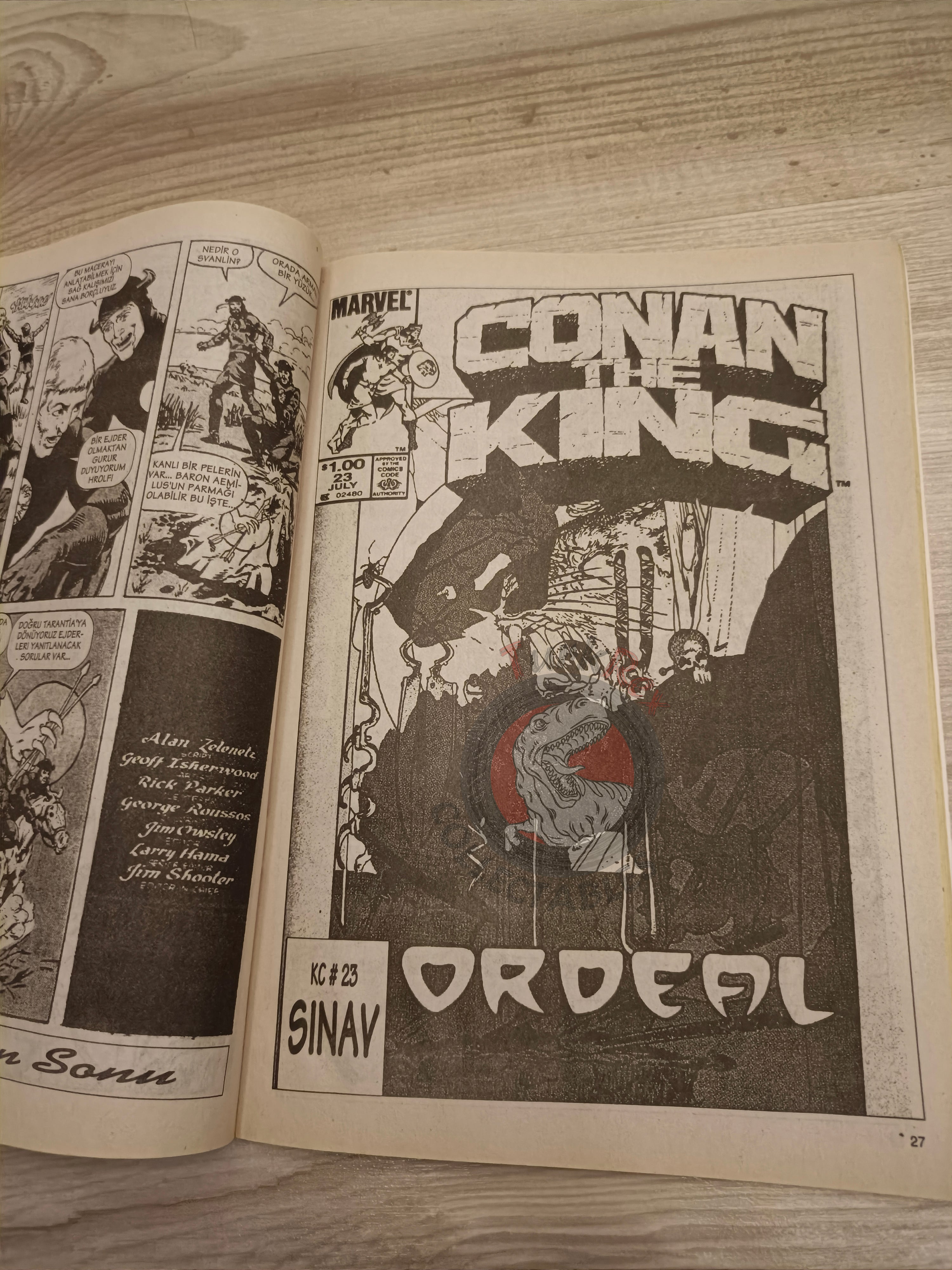 Kral Conan #32 King Conan #22 #23 Turkish Comic Turkey Prince Conn Ken Kelly