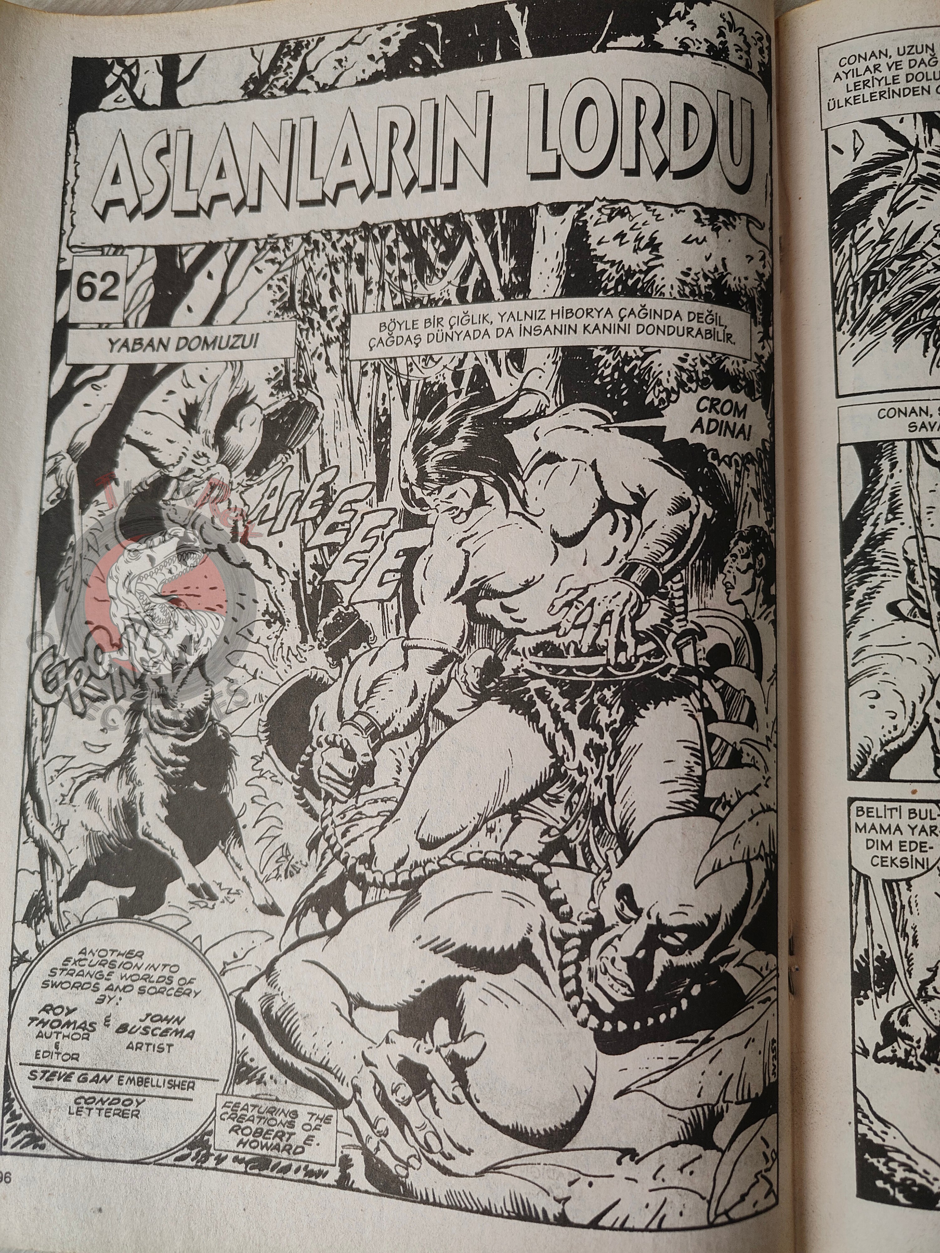 Conan The Barbarian #2 2001 Turkish Comic Turkey #61 #62 #63