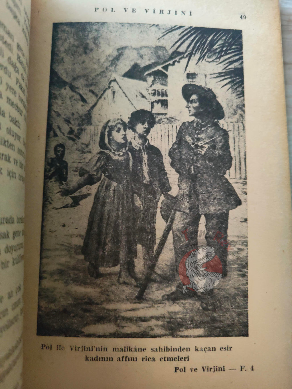 Bernardin de Saint-Pierre – Paul et Virginie 1960s Turkish Book Turkey Illustrated Tony Johannot