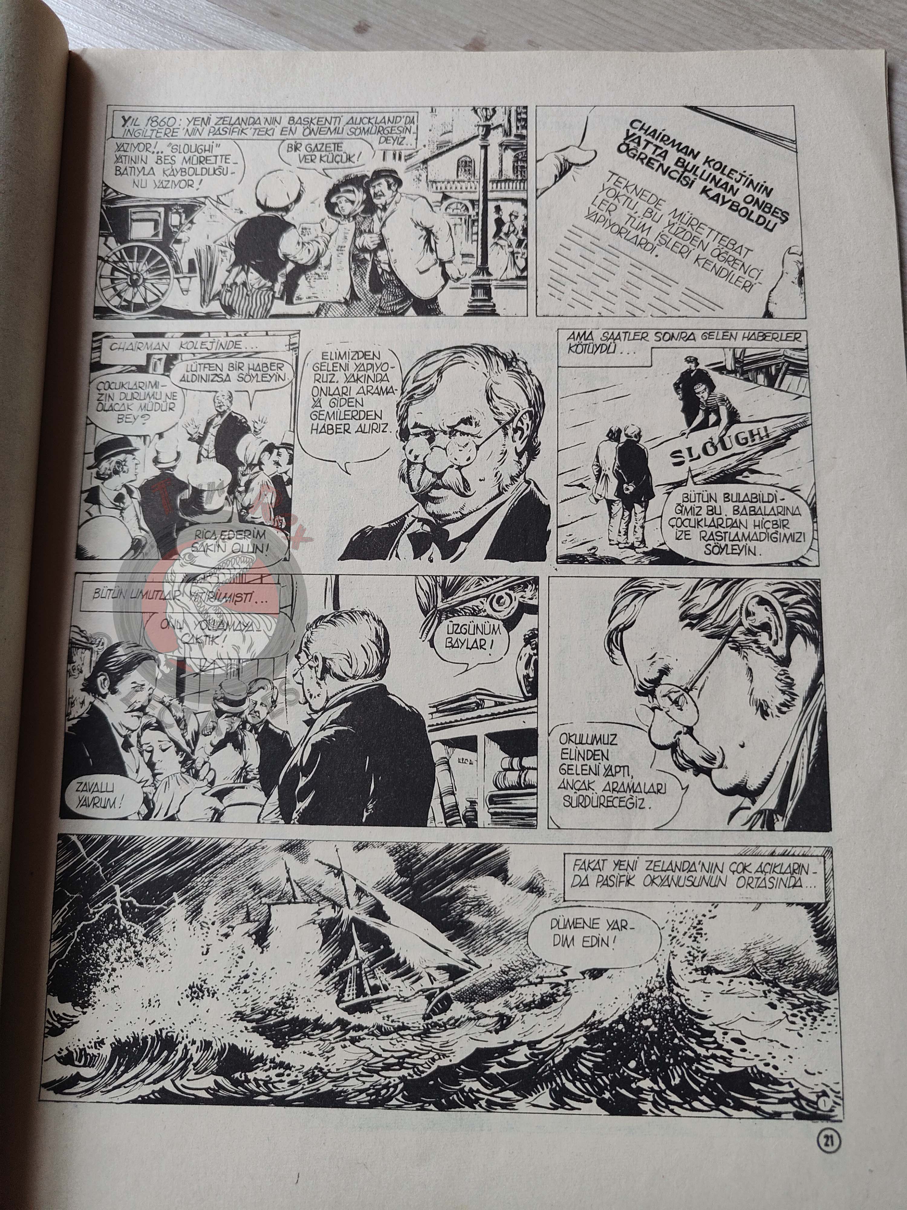 Milliyet Çocuk #1 1980 Turkish Comic Turkey Joyas Literarias Juveniles #117 Jules Verne