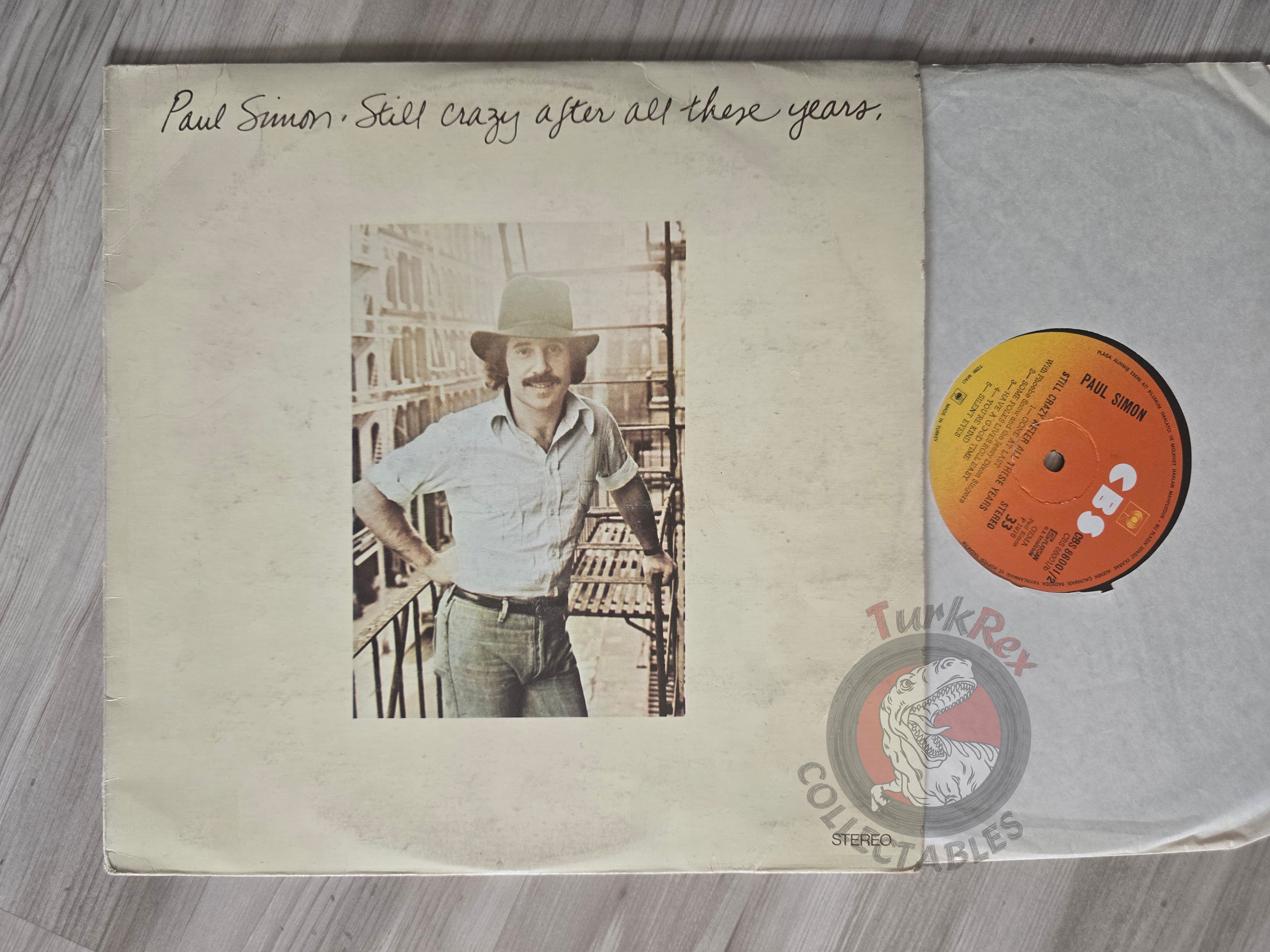 Paul Simon – Still Crazy After All These Years Turkish Pressing Vinyl Turkey Edition 2