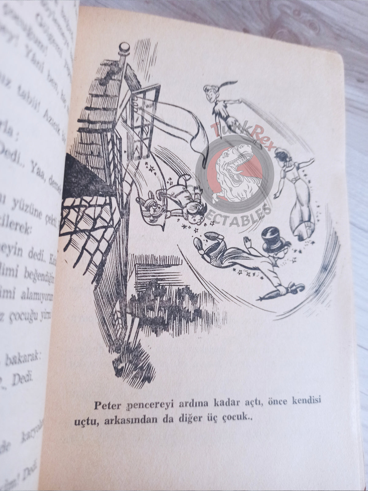 J. M. Barrie – Peter Pan 1960s Turkish Book Turkey Illustrated