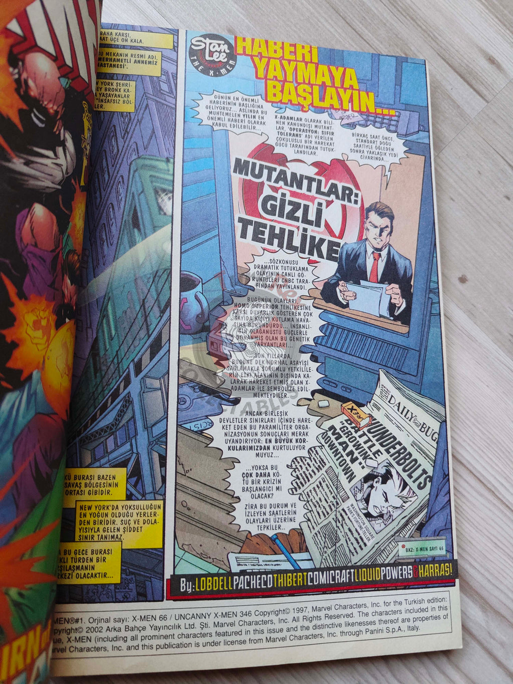 X-Men Vol #1 2002 Turkish Comic Turkey Uncanny #346 #347 #66  #67 Wolverine