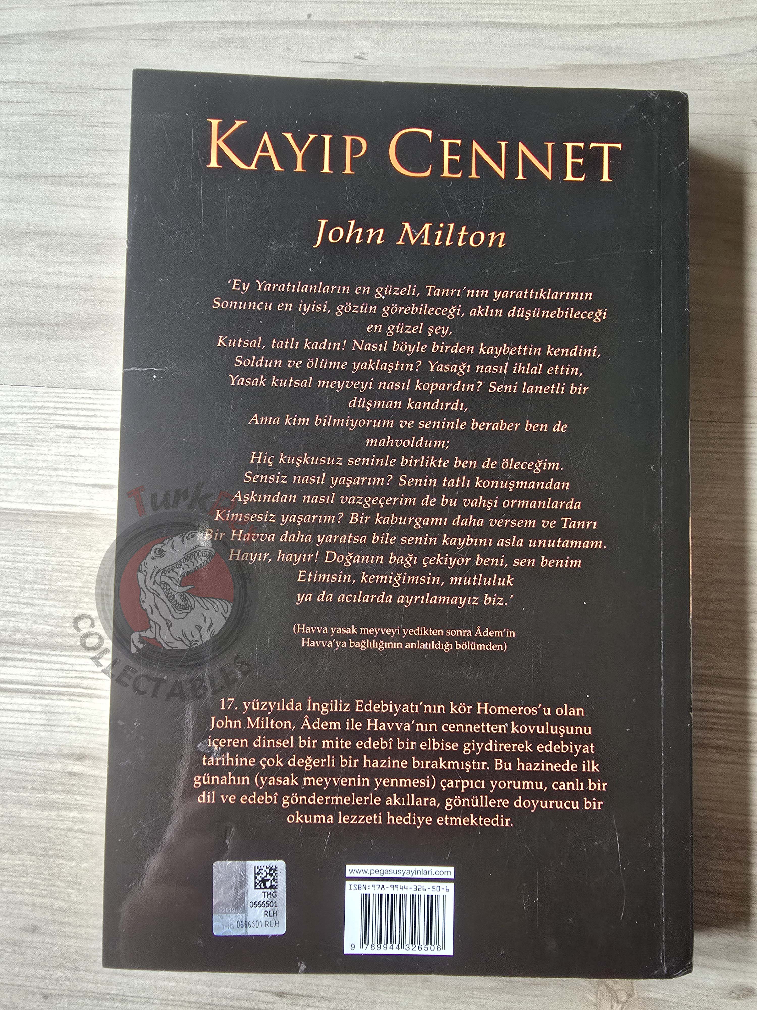 John Milton – Paradise Lost 2020 Turkish Book Turkey