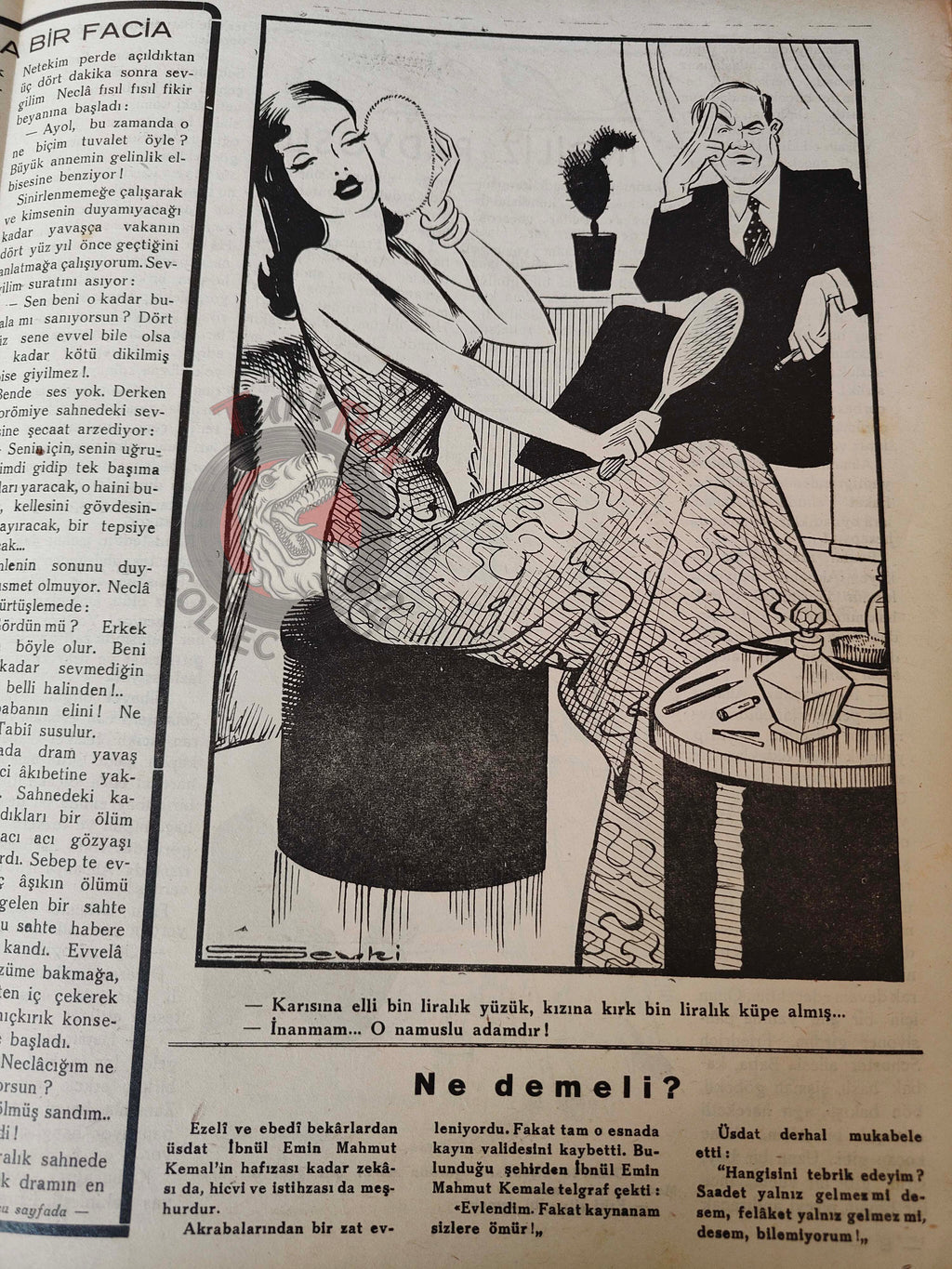 Akbaba 1945 Humor Magazine Turkish Turkey Germany Hitler’s Fate WW2 era Statue of Liberty United States