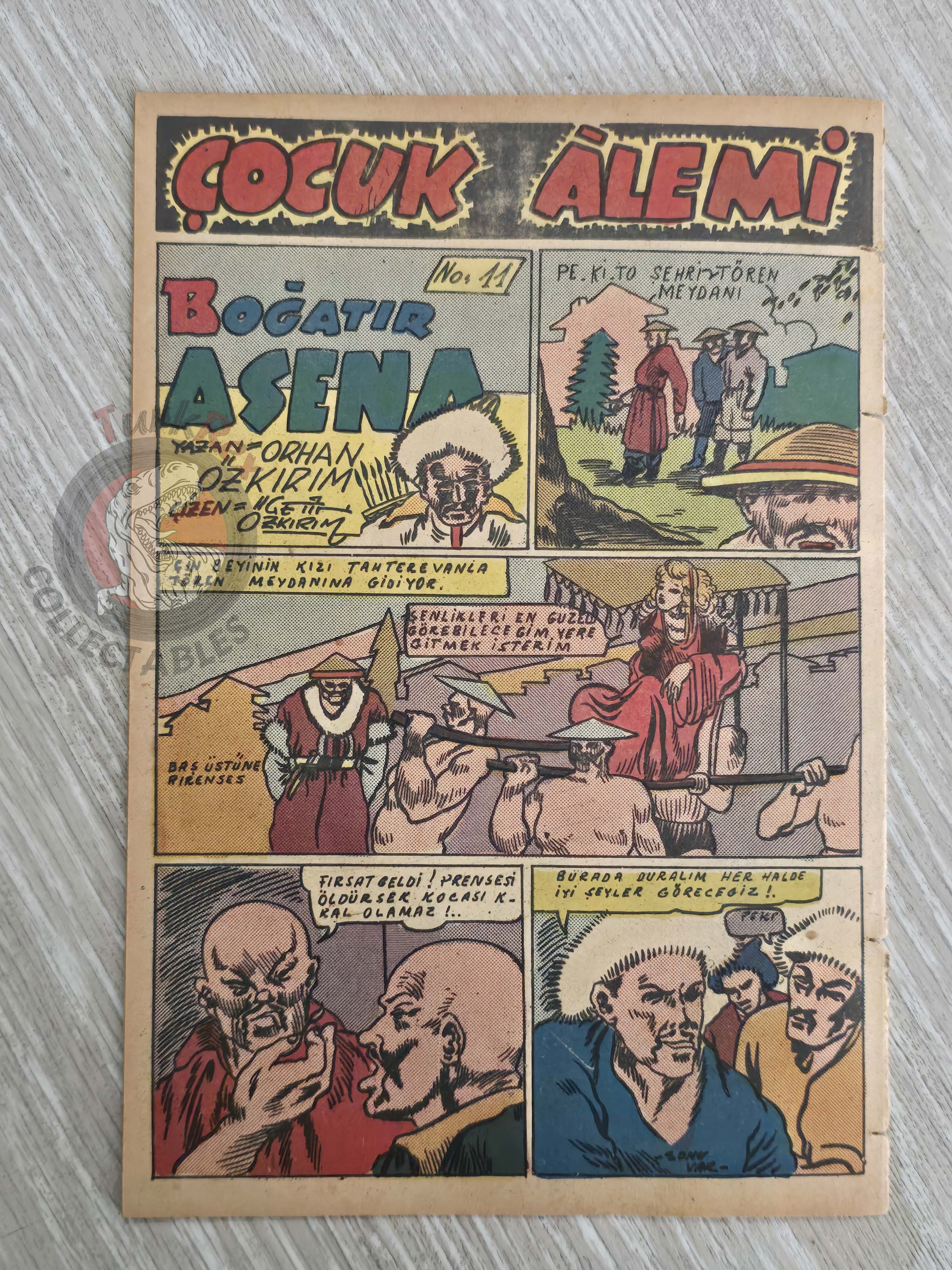 Çocuk Alemi #37 Captain Marvel Jr 1947 Don Winslow of the Navy Turkish Comic Turkey