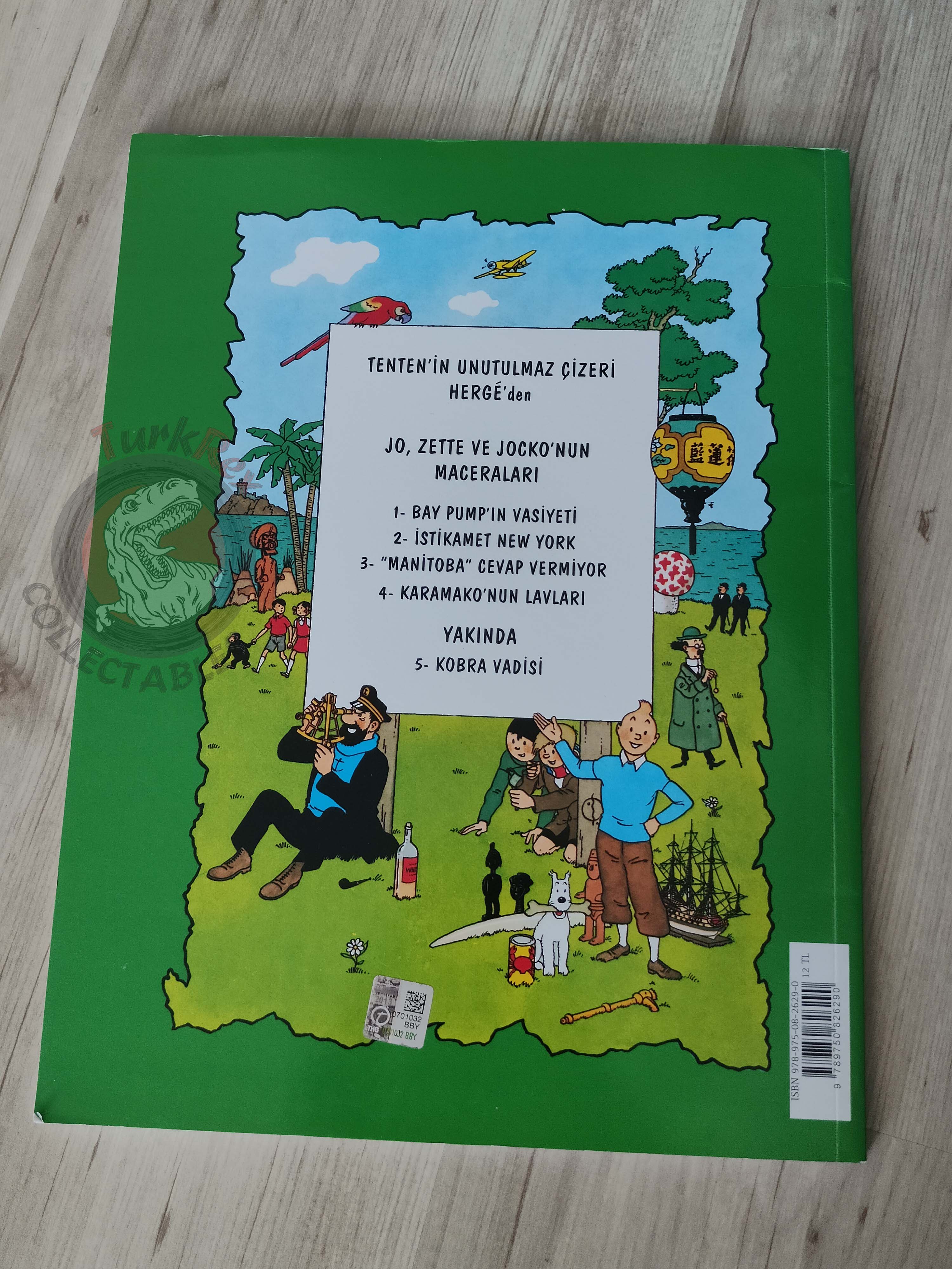 Jo, Zette and Jocko – The Secret Ray Turkish Comic Turkey Herge