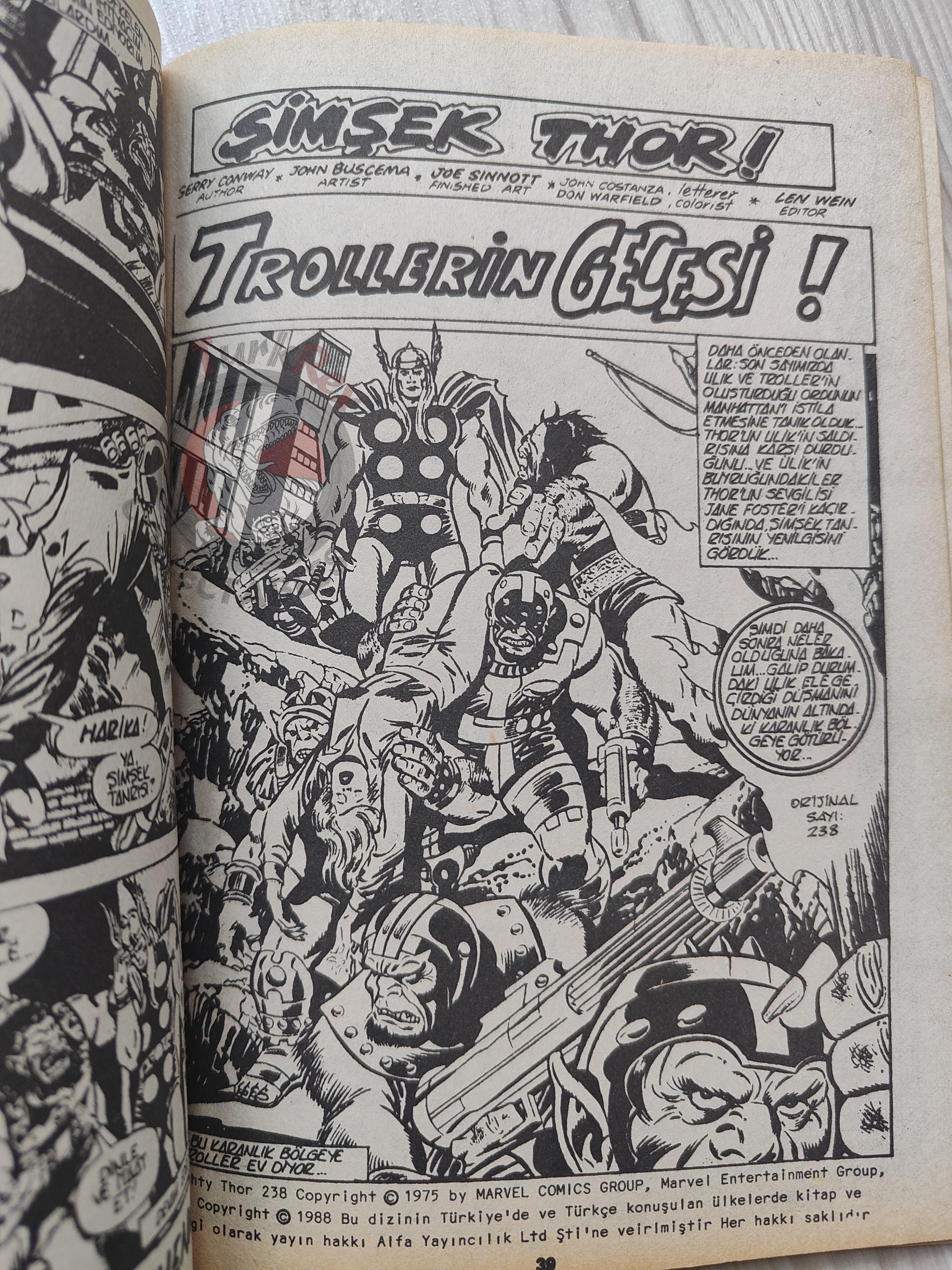 Thor #17 1988 Turkish Comic Turkey The Mighty Thor #236–238