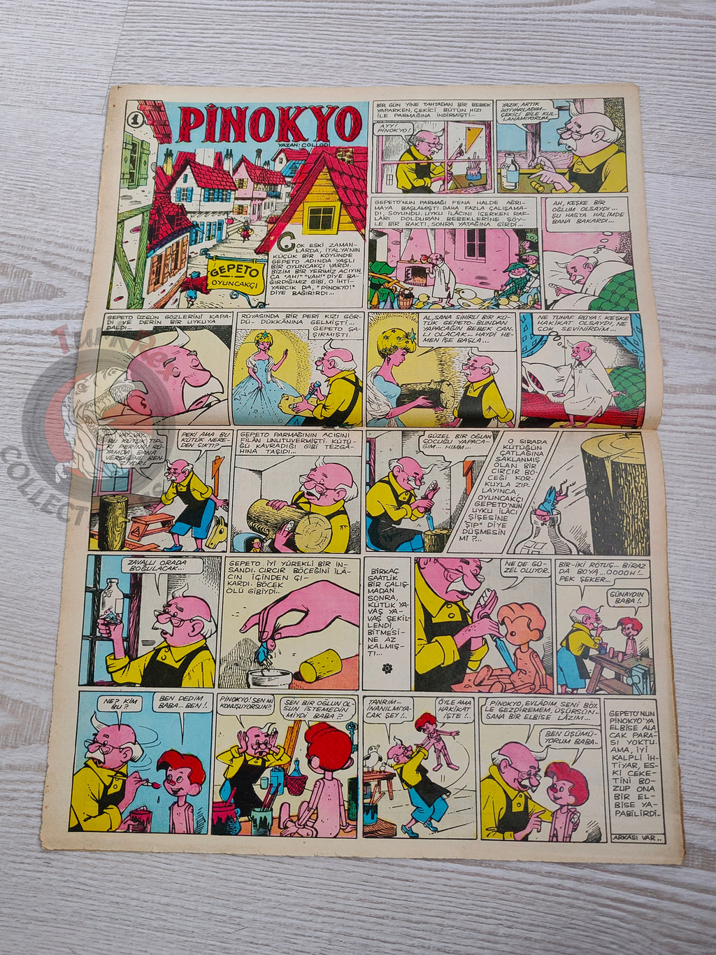Doğan Kardeş 1969 Magazine #35 Turkish Comic Turkey Pinocchio, Captain Scarlet, Lady Penelope