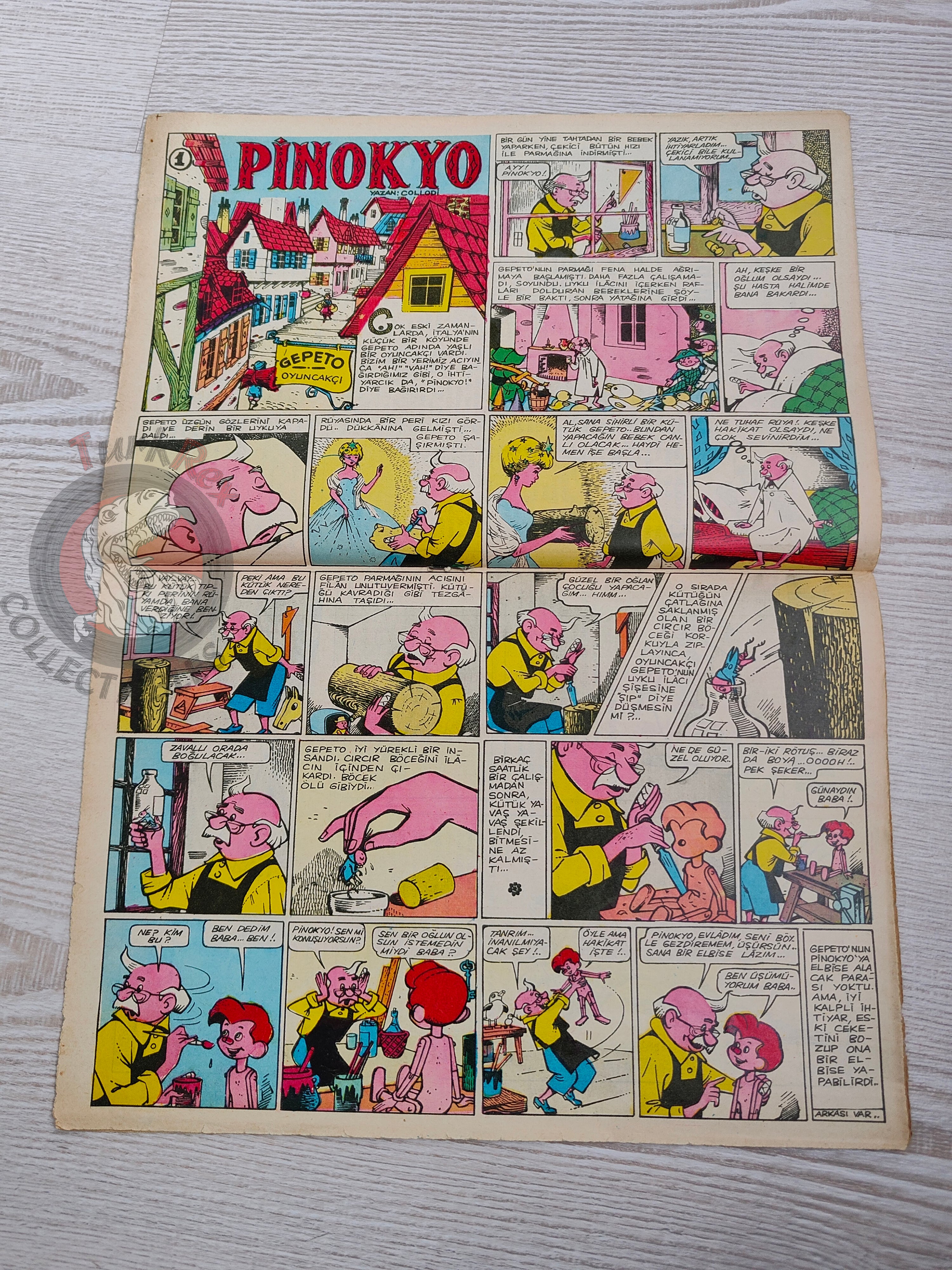Doğan Kardeş 1969 Magazine #35 Turkish Comic Turkey Pinocchio, Captain Scarlet, Lady Penelope