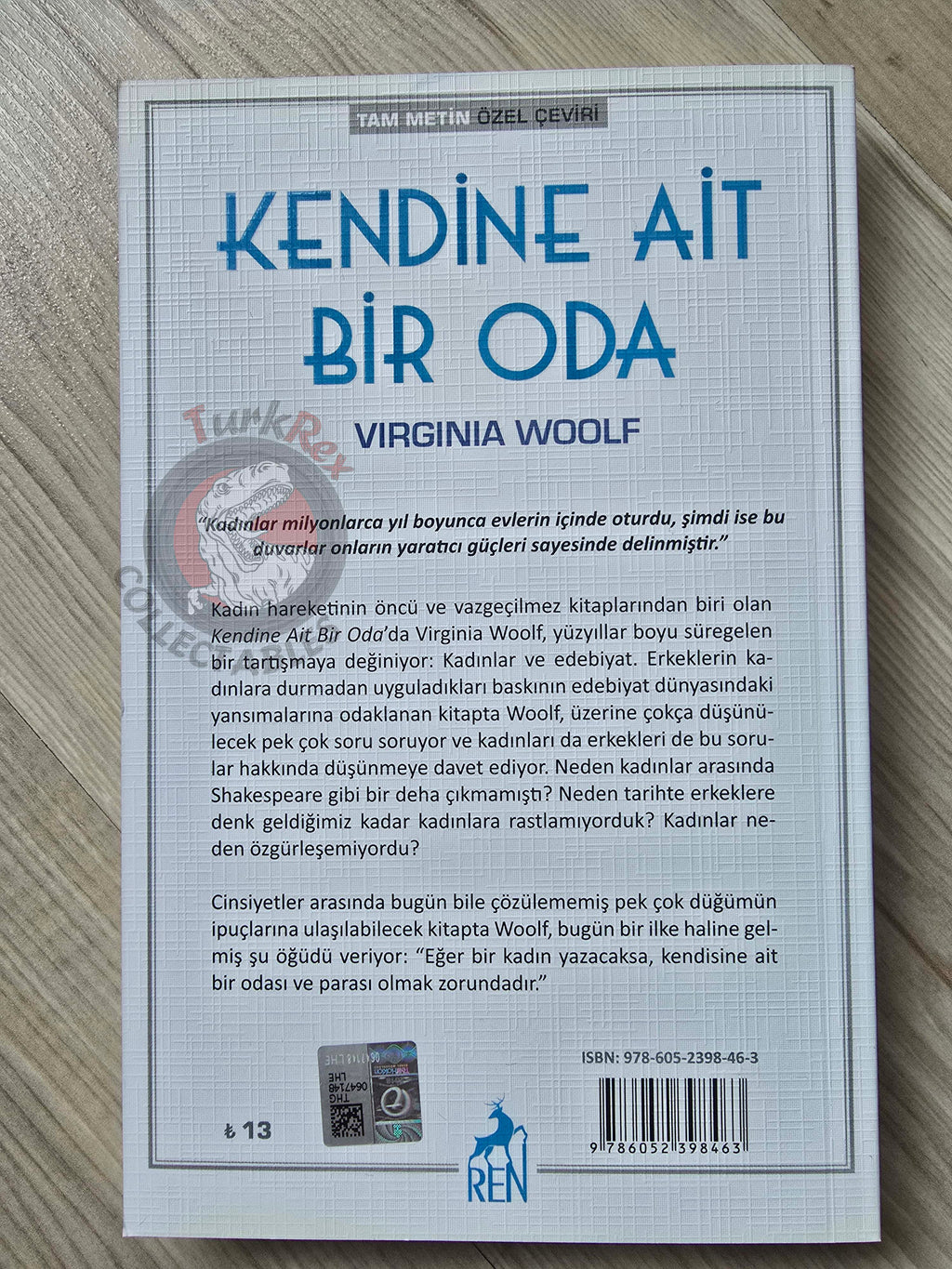Virginia Woolf – A Room of One’s Own 2018 Turkish Book Turkey