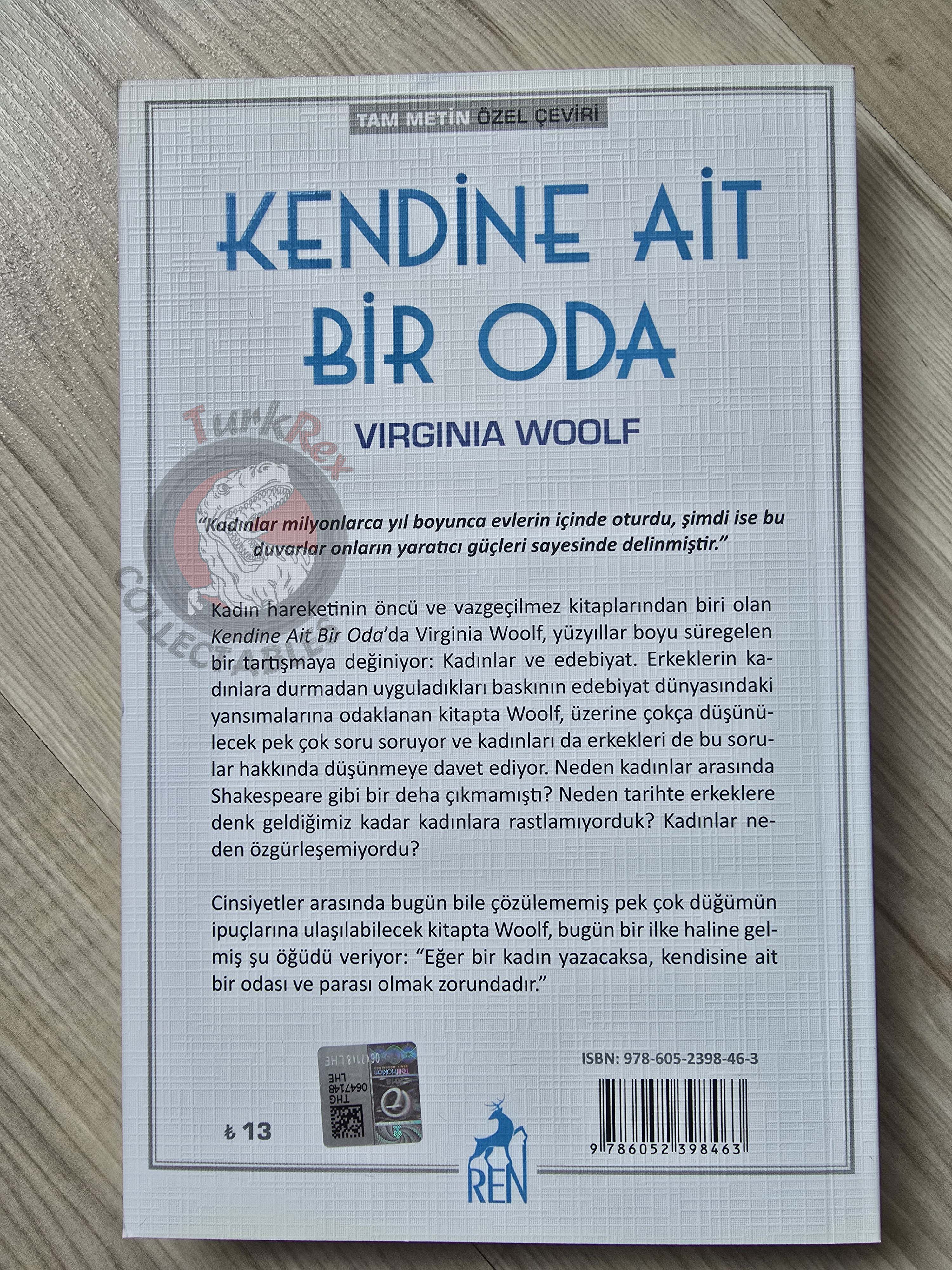 Virginia Woolf – A Room of One’s Own 2018 Turkish Book Turkey