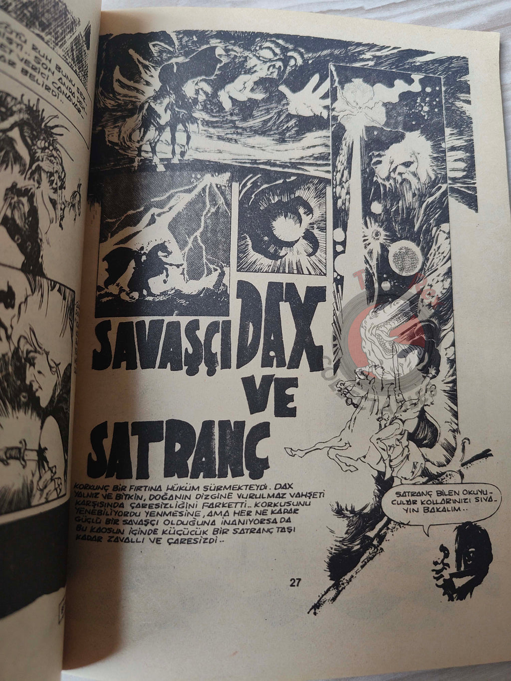 Süper Korku #15 1984 Turkish Comic Turkey Warren Eerie Dax the Warrior Special Issue