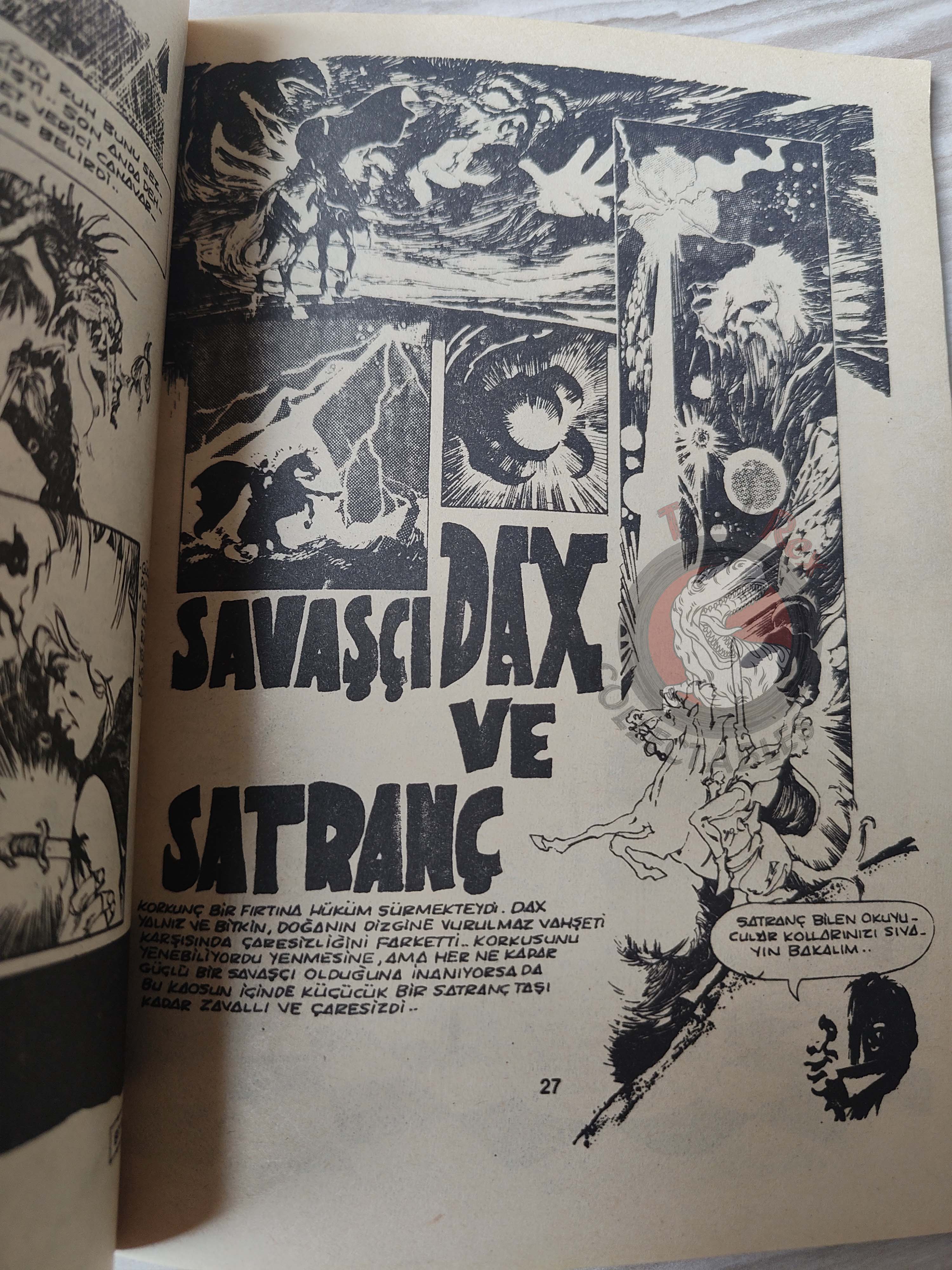 Süper Korku #15 1984 Turkish Comic Turkey Warren Eerie Dax the Warrior Special Issue