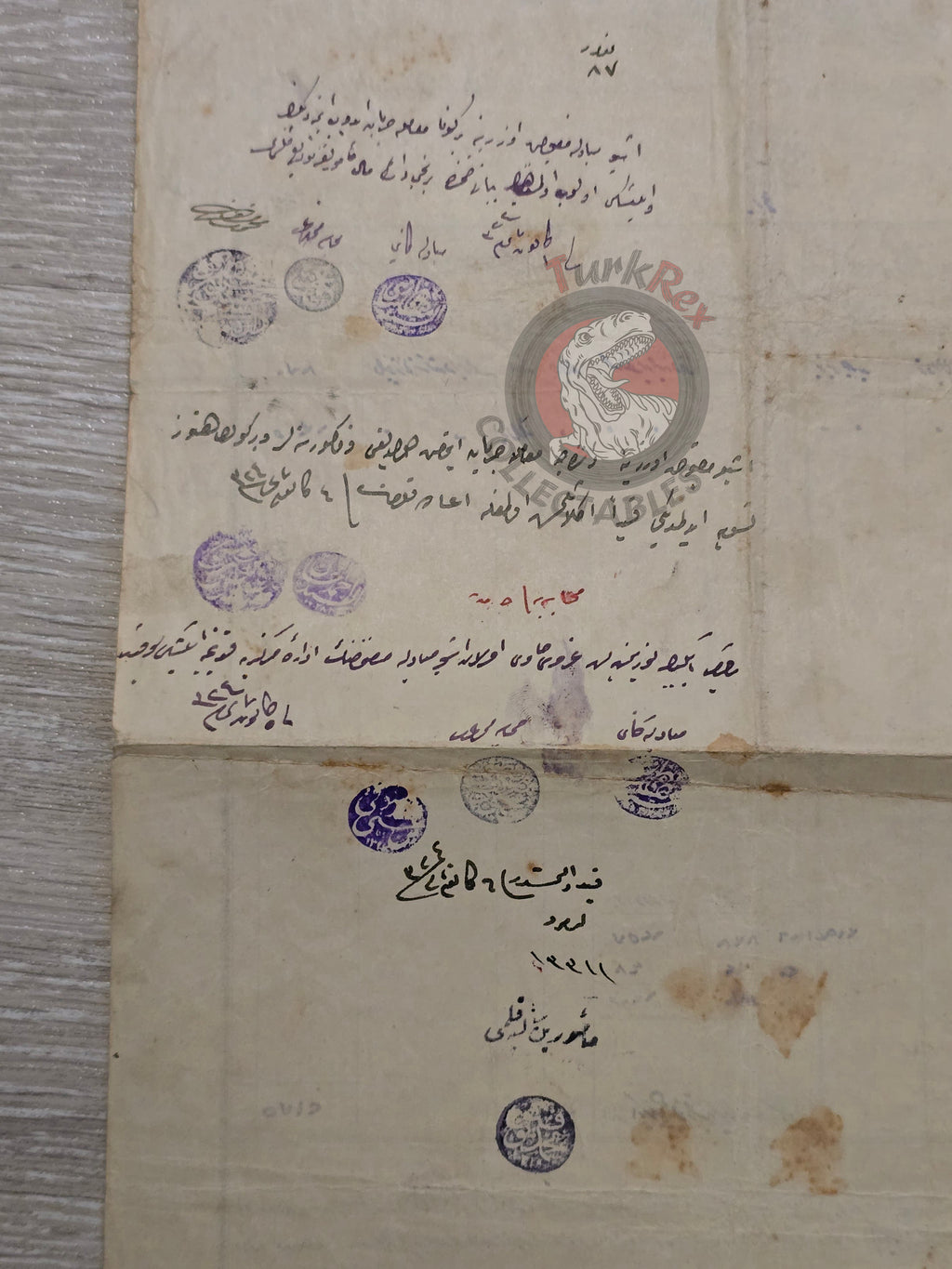 Ottoman Property Tax Receipt 1905 Fatih Uzunçarşı İstanbul Mehmed Efendi