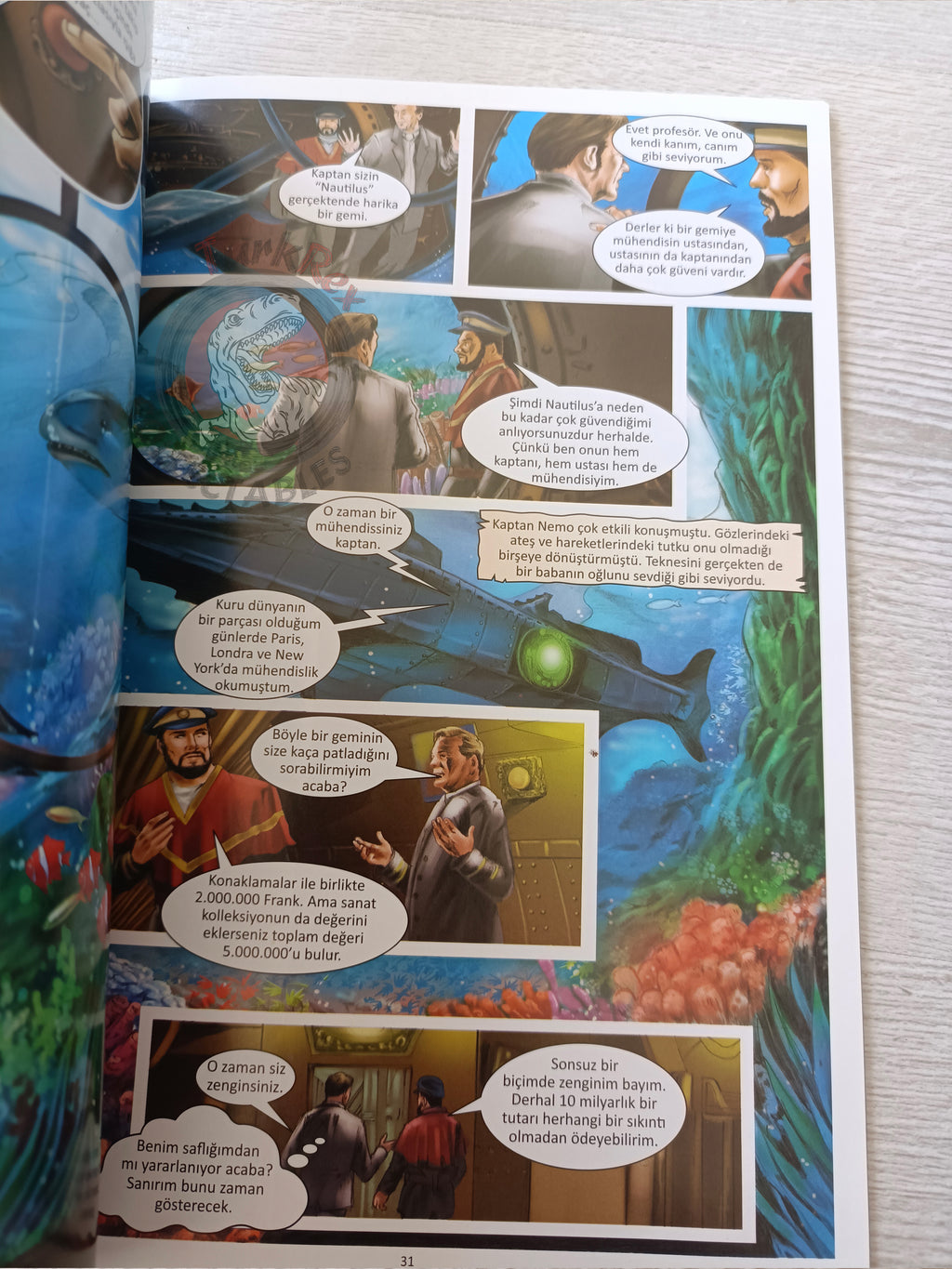 Twenty Thousand Leagues Under the Sea – Jules Verne Turkish Comic Turkey Campfire Classics