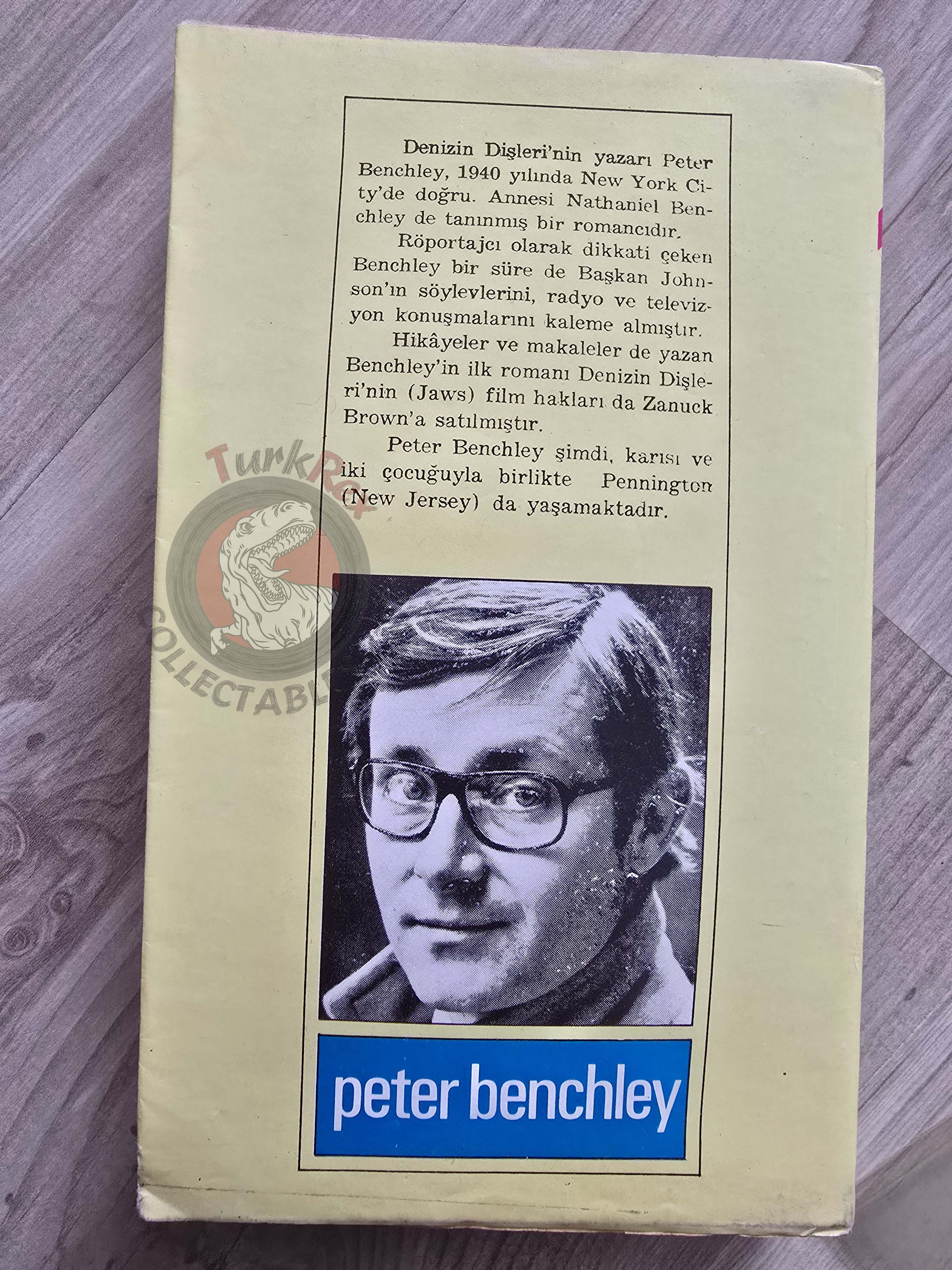 Peter Benchley  – Jaws 1974 1st Turkish Book Turkey Steven Spielberg
