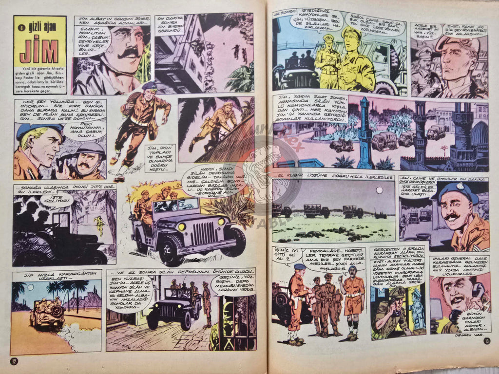 Milliyet Çocuk #20 1973 Turkish Comic Mag Turkey Tintin Jim Lacy Il Colonnello Caster’Bum Abraham Lincoln