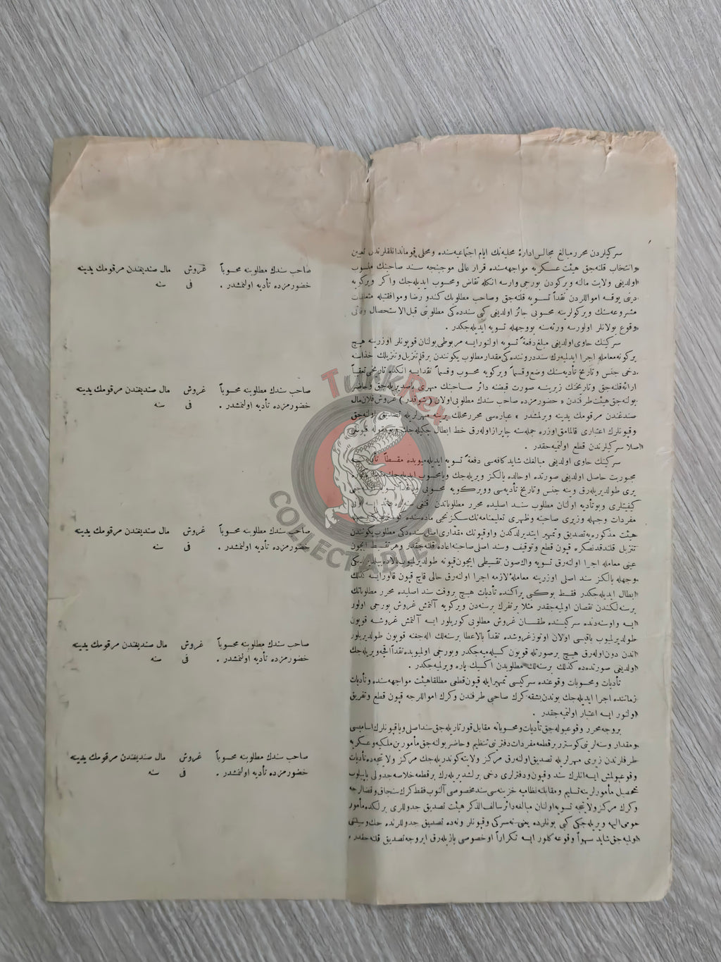 Ottoman Empire 1913 Infantry Soldier Salary Receipt Yemen Dhamar Sanaa