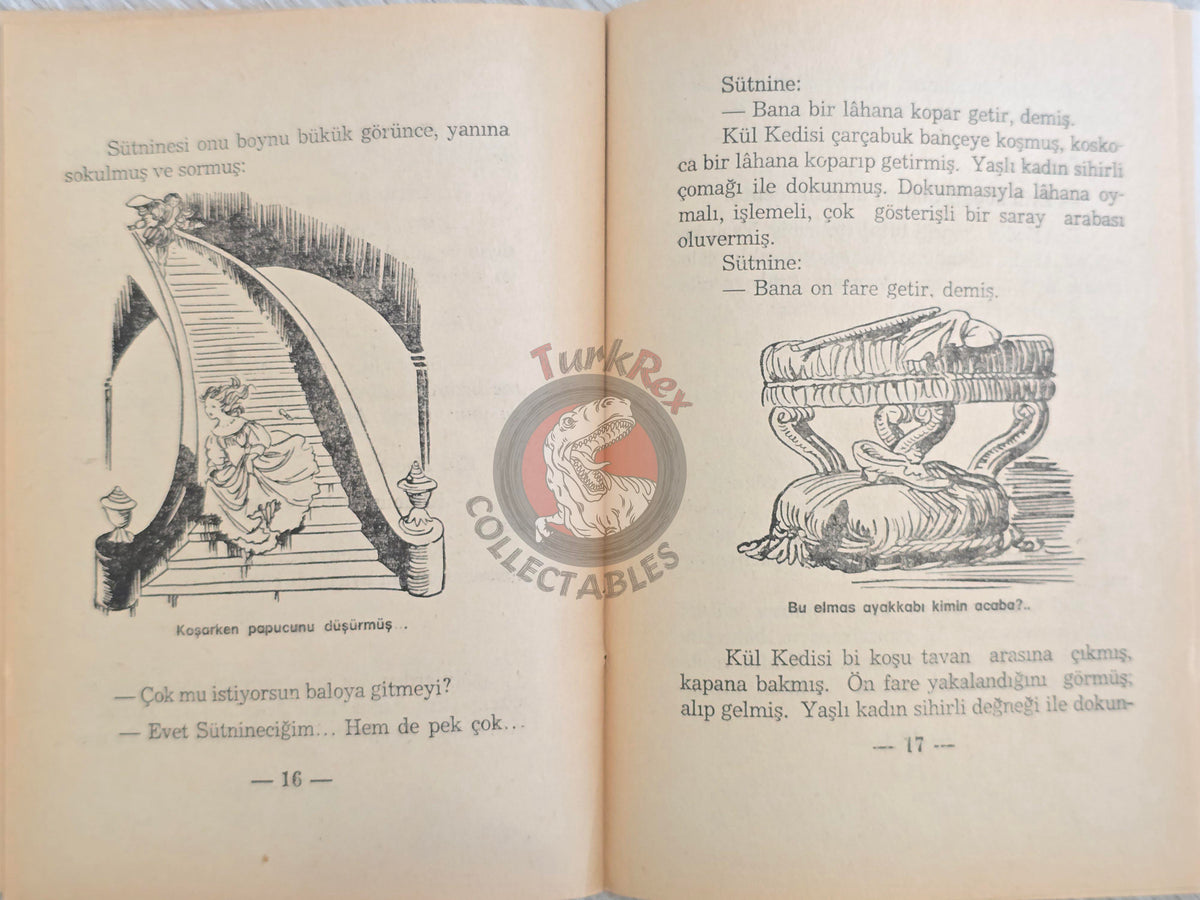 Grimm Brothers – Cinderella 1975 Turkish Book Turkey Illustrated