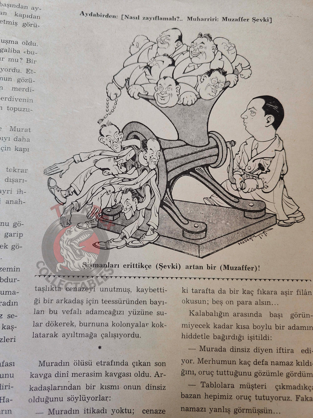 Akbaba 1936 Humor Magazine Turkish Turkey Modern Nero Mussolini Italy War WW2 era