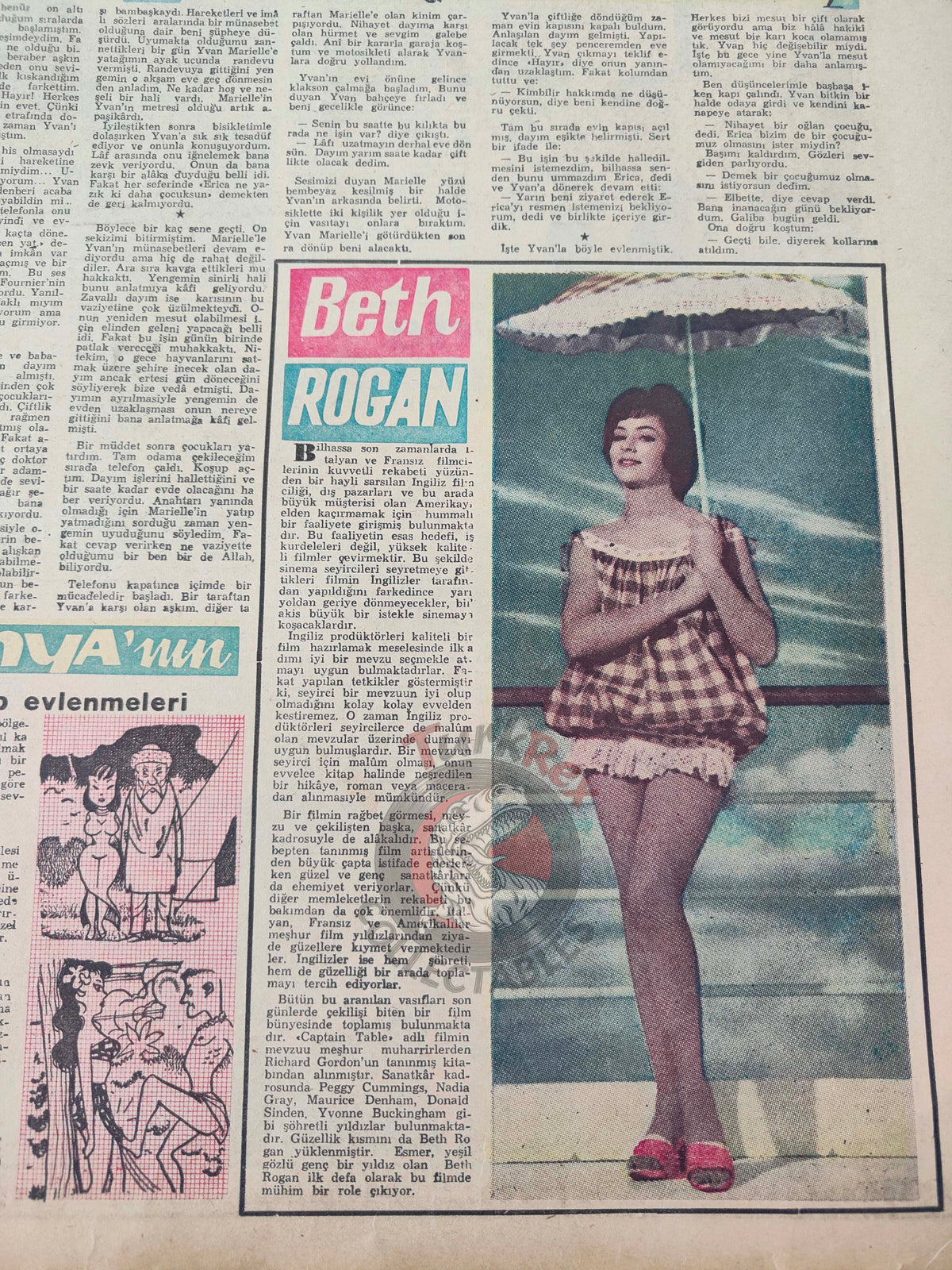 Pazar 1959 Giorgia Moll Turkish Mag Comic Turkey Superman Wayne Boring Stan Drake Beth Rogan
