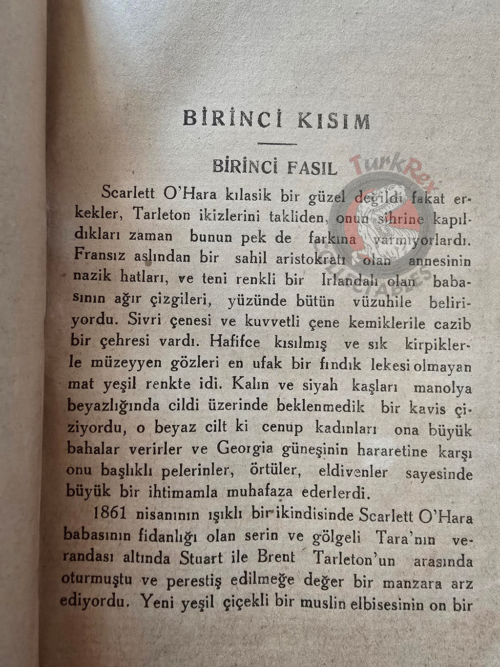 Margaret Mitchell – Gone with the Wind 1942 1st Turkish Book Turkey