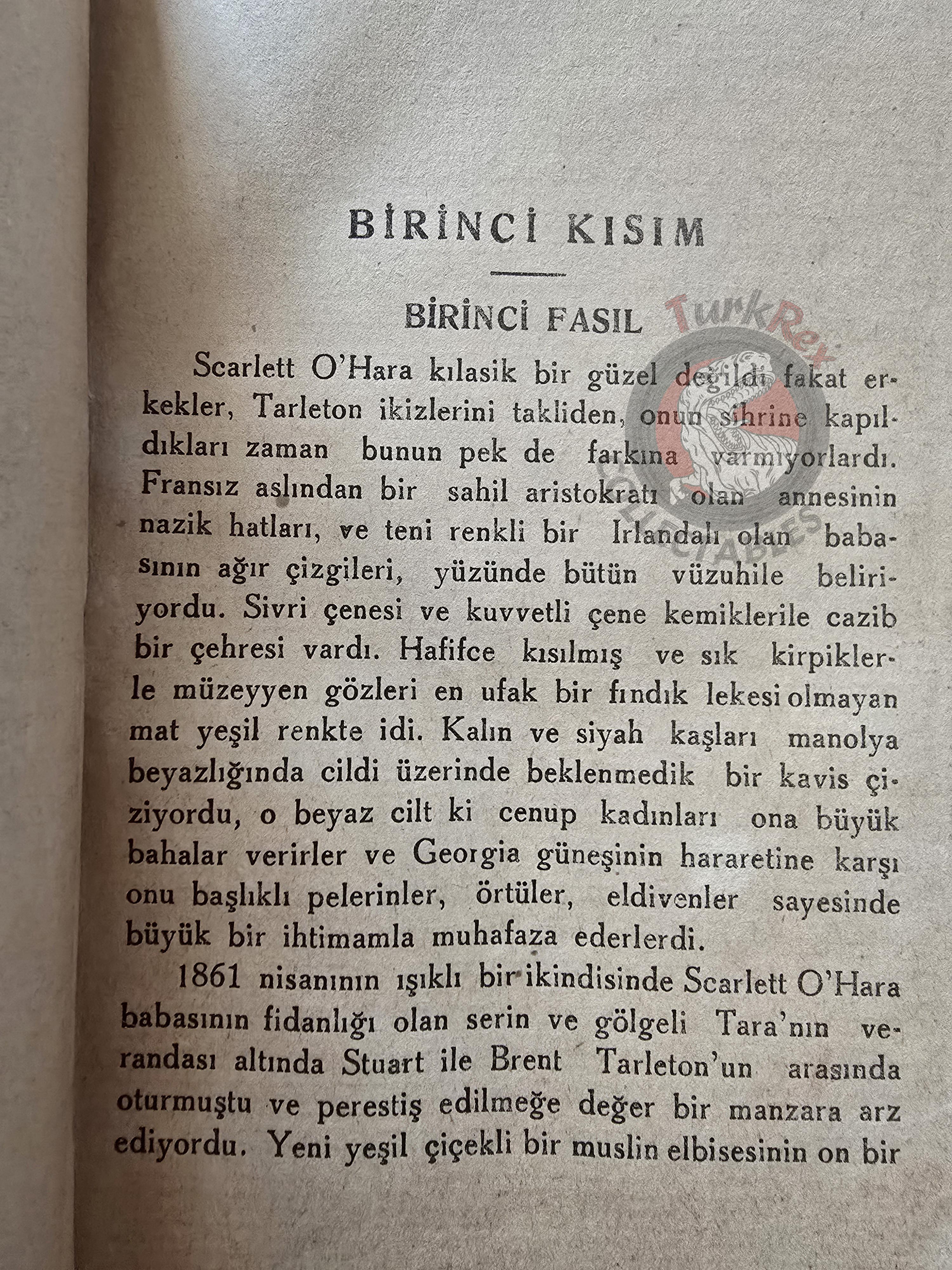 Margaret Mitchell – Gone with the Wind 1942 1st Turkish Book Turkey