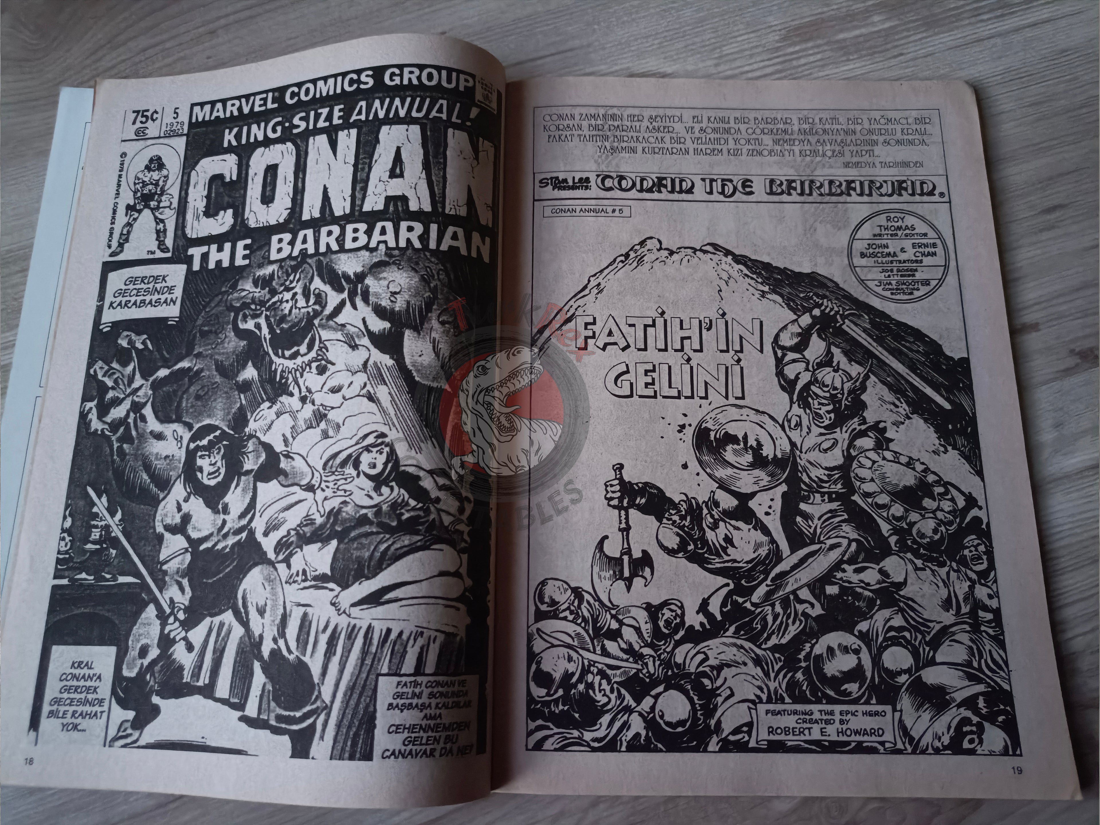 Kral Conan #13 The Barbarian King-Size Annual #5 Turkish Comic Turkey The Savage Sword of #194