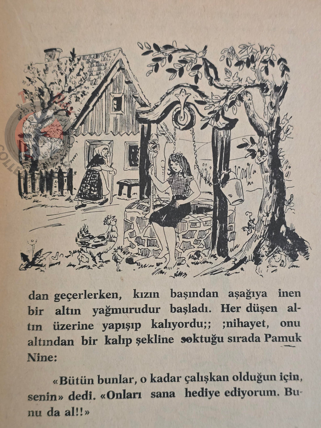 Grimm Brothers – Frau Holle 1960 Turkish Book Turkey Illustrated
