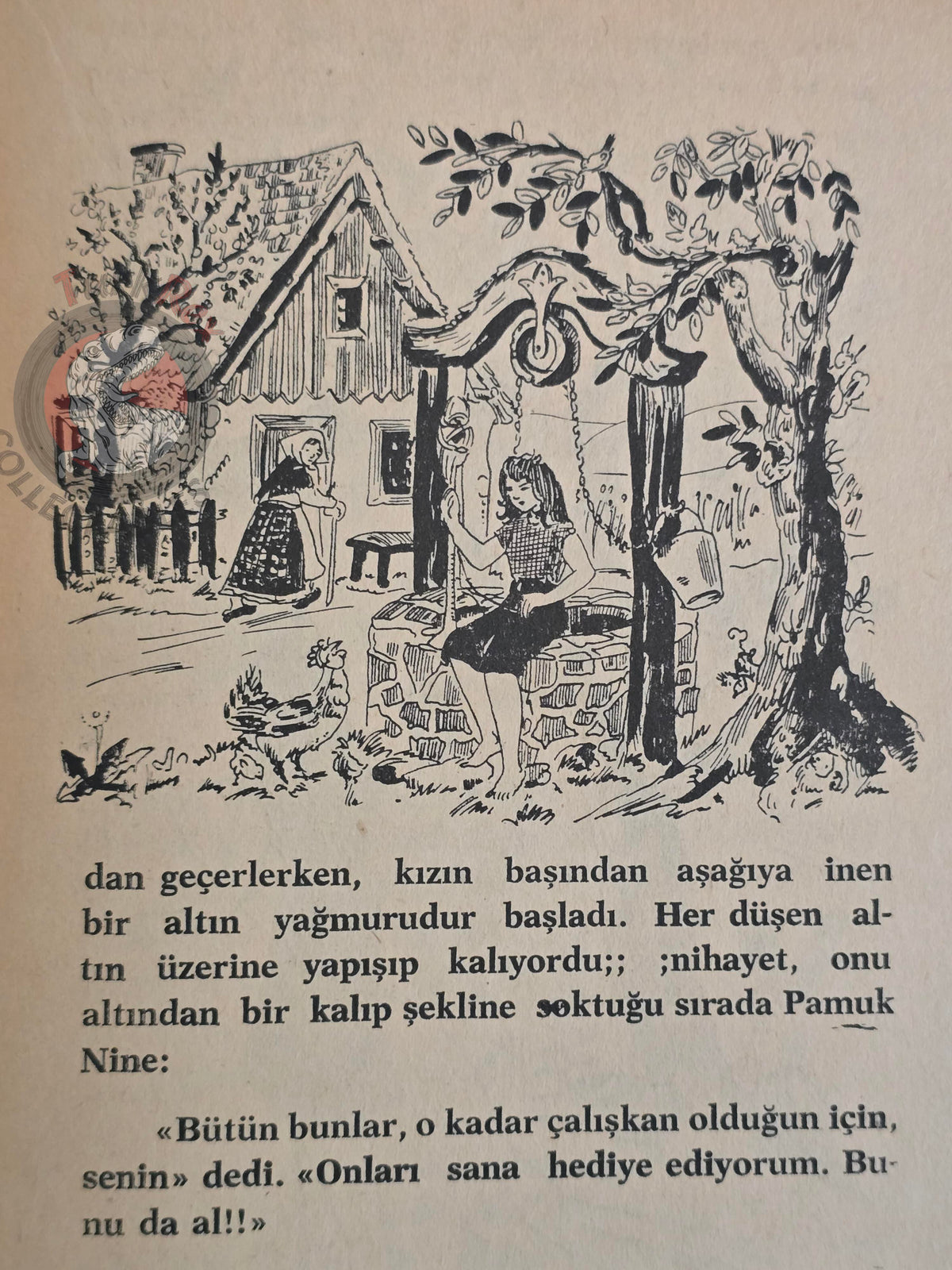 Grimm Brothers – Frau Holle 1960 Turkish Book Turkey Illustrated