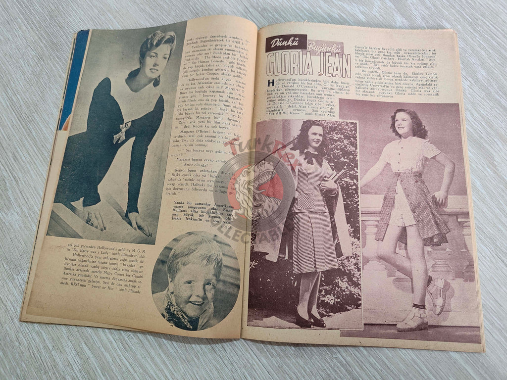 Yıldız 1944 Ingrid Bergman Turkish Mag Turkey Hollywood Cary Grant Victor Mature Errol Flynn