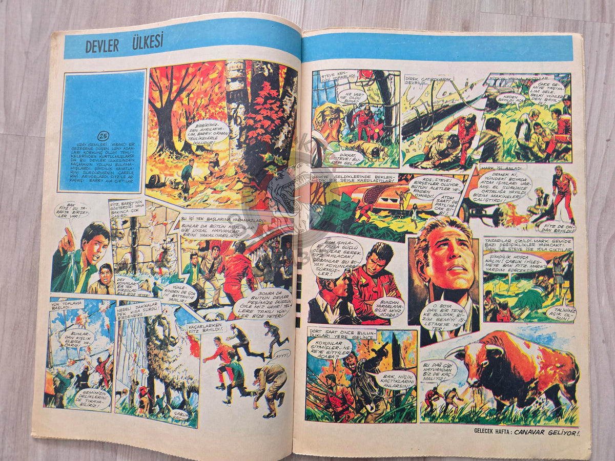 Doğan Kardeş 1971 Magazine #27 Turkish Comic Turkey Sinbad the Sailor Gulliver’s Travels Sibylline