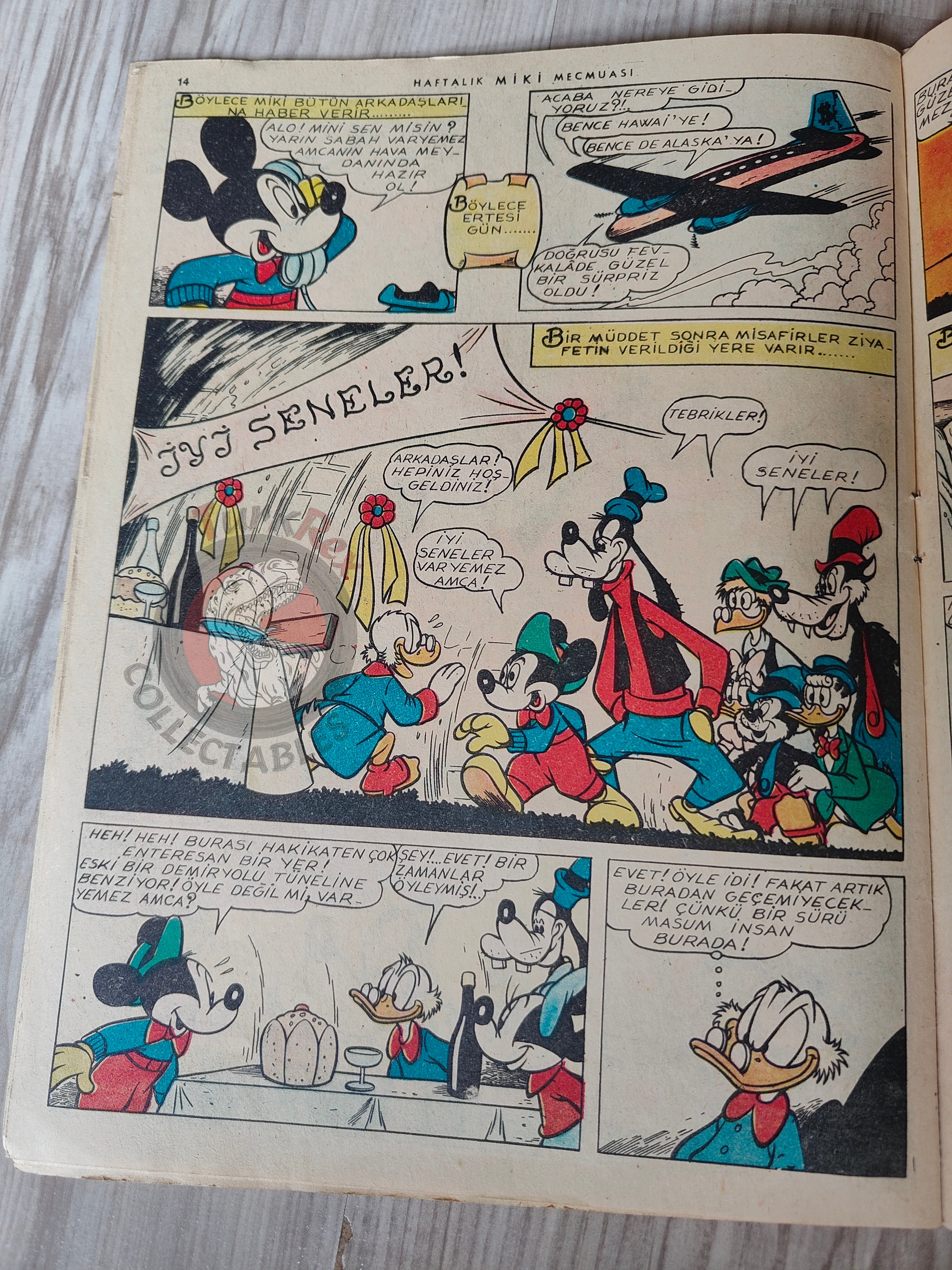 Mickey Mouse Mag #51 1962 Turkish Comic Turkey Walt Disney Donald Duck Goofy